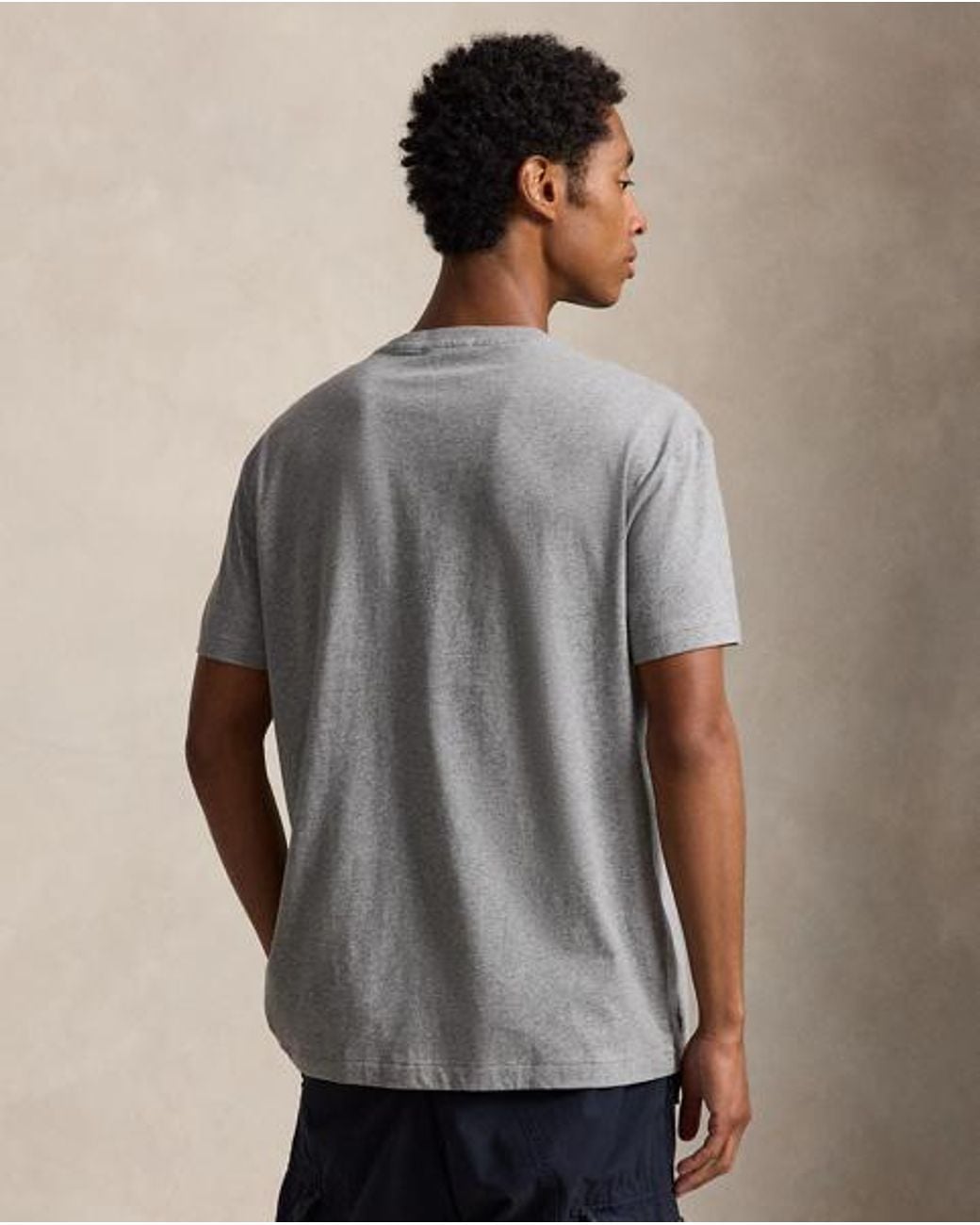 Polo Ralph Lauren Gray Classic Fit Logo Jersey T-Shirt for men