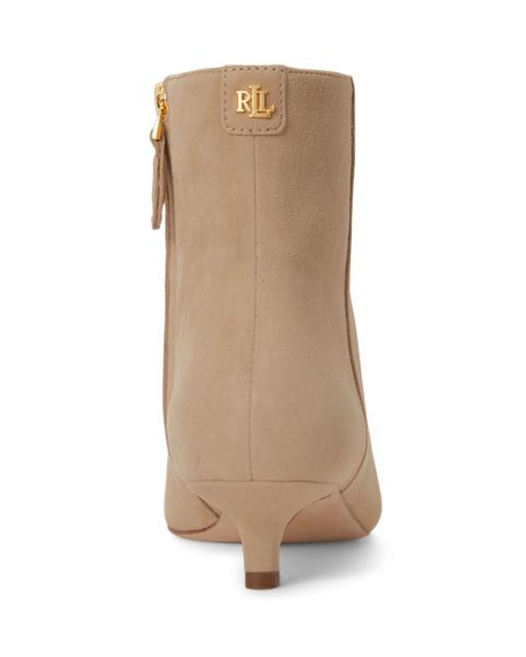Ralph Lauren Natural Francesca Suede Bootie