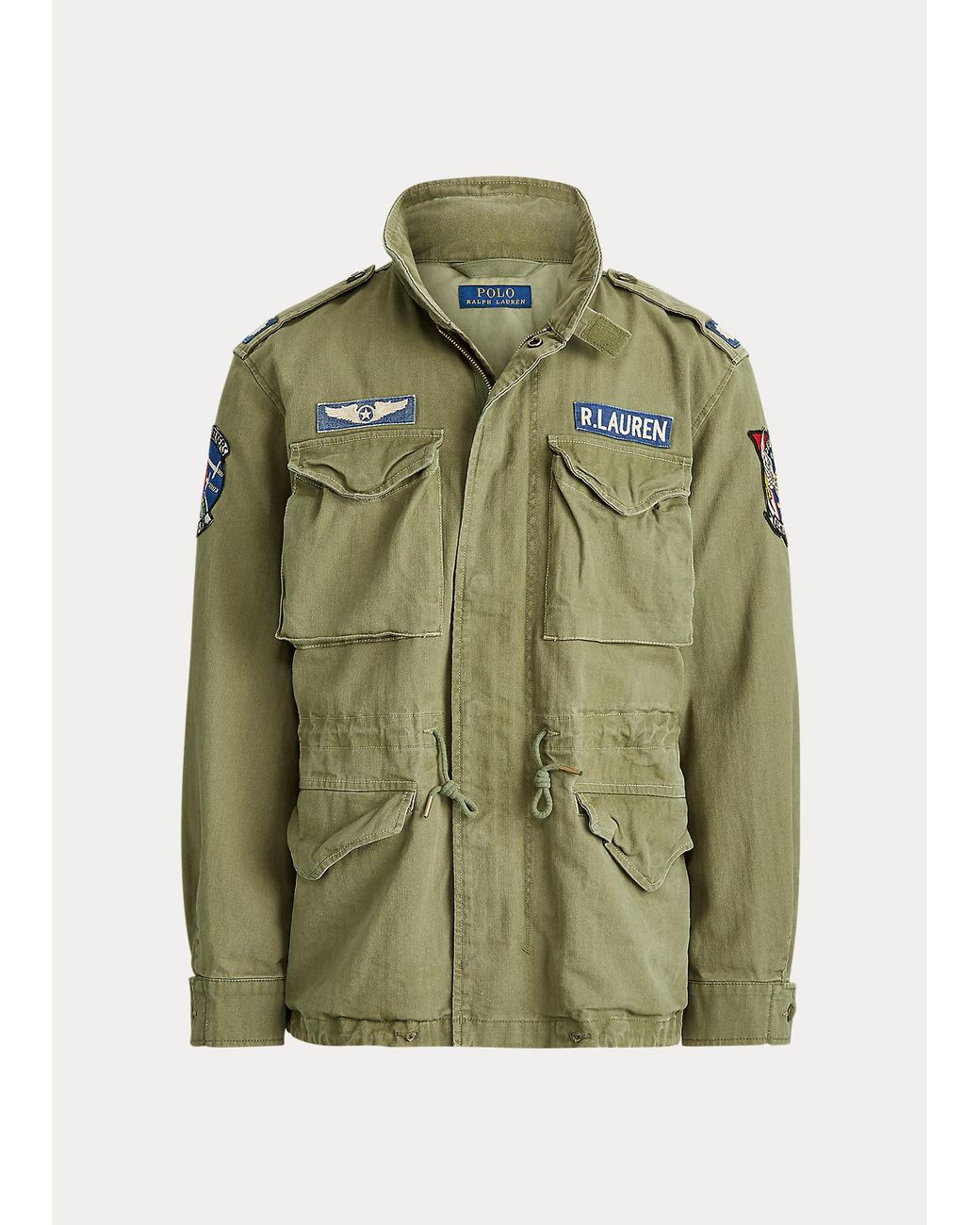 Veste militaire en sergé de coton Polo Ralph Lauren pour homme en coloris  Vert | Lyst