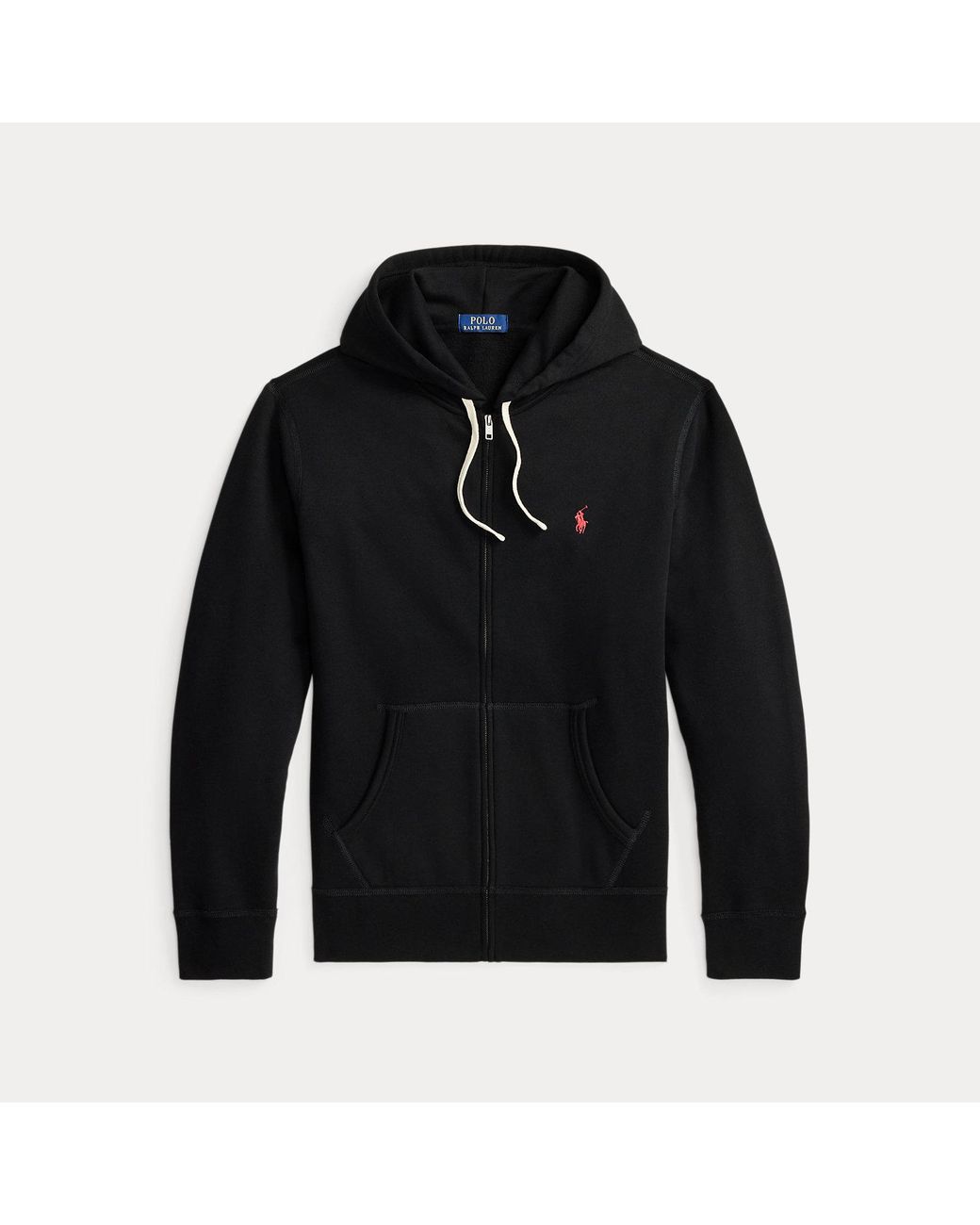 Polo Ralph Lauren Black The Rl Fleece Hoodie for men