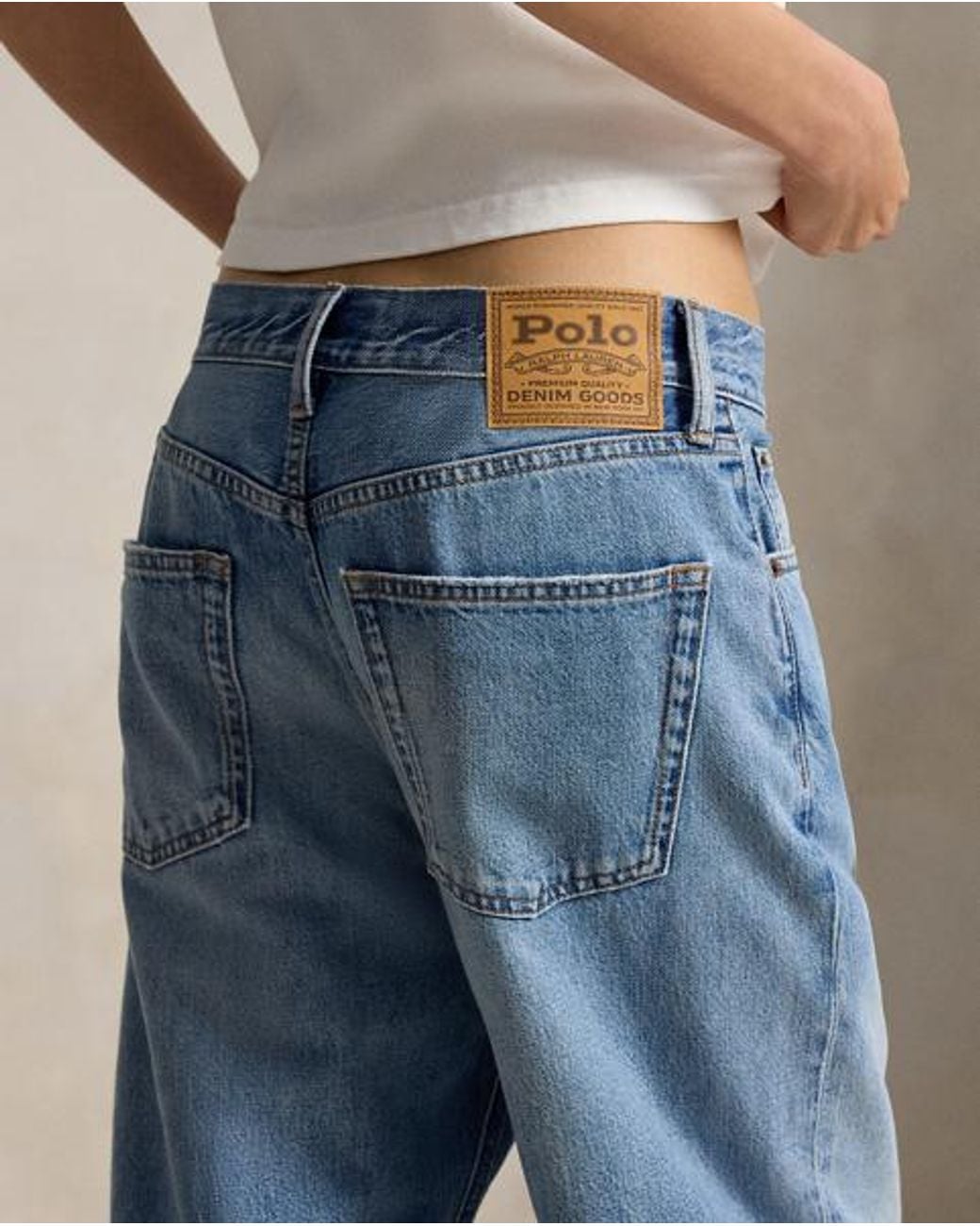 Polo Ralph Lauren Blue Straight Tapered Jeans
