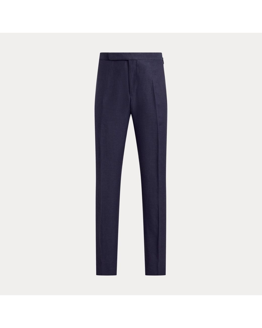 Ralph Lauren Blue Gregory Hand-Tailored Silk-Linen Trouser for men