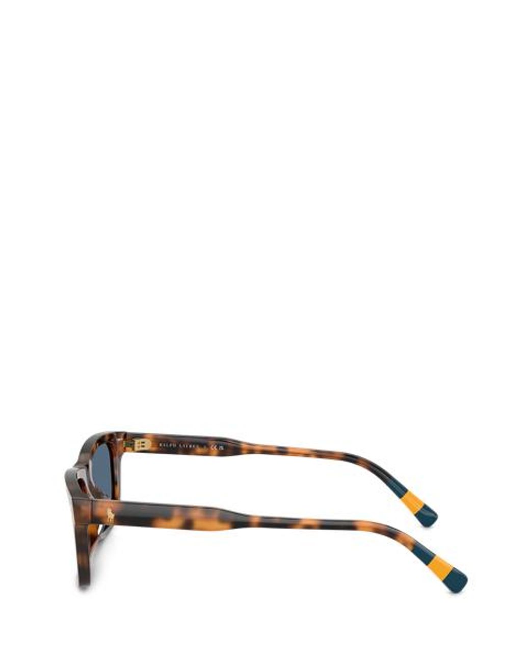 Polo Ralph Lauren Black Rugby-Stripe Sunglasses for men
