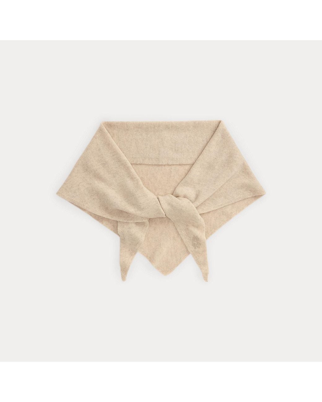 Mantón Triangular De Lana Ralph Lauren de color Brown