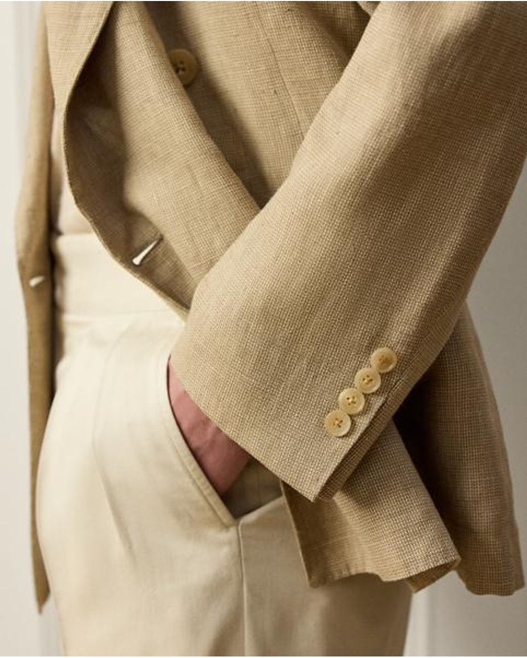 Ralph Lauren Natural Glenn Hand-Tailored Suit Jacket for men