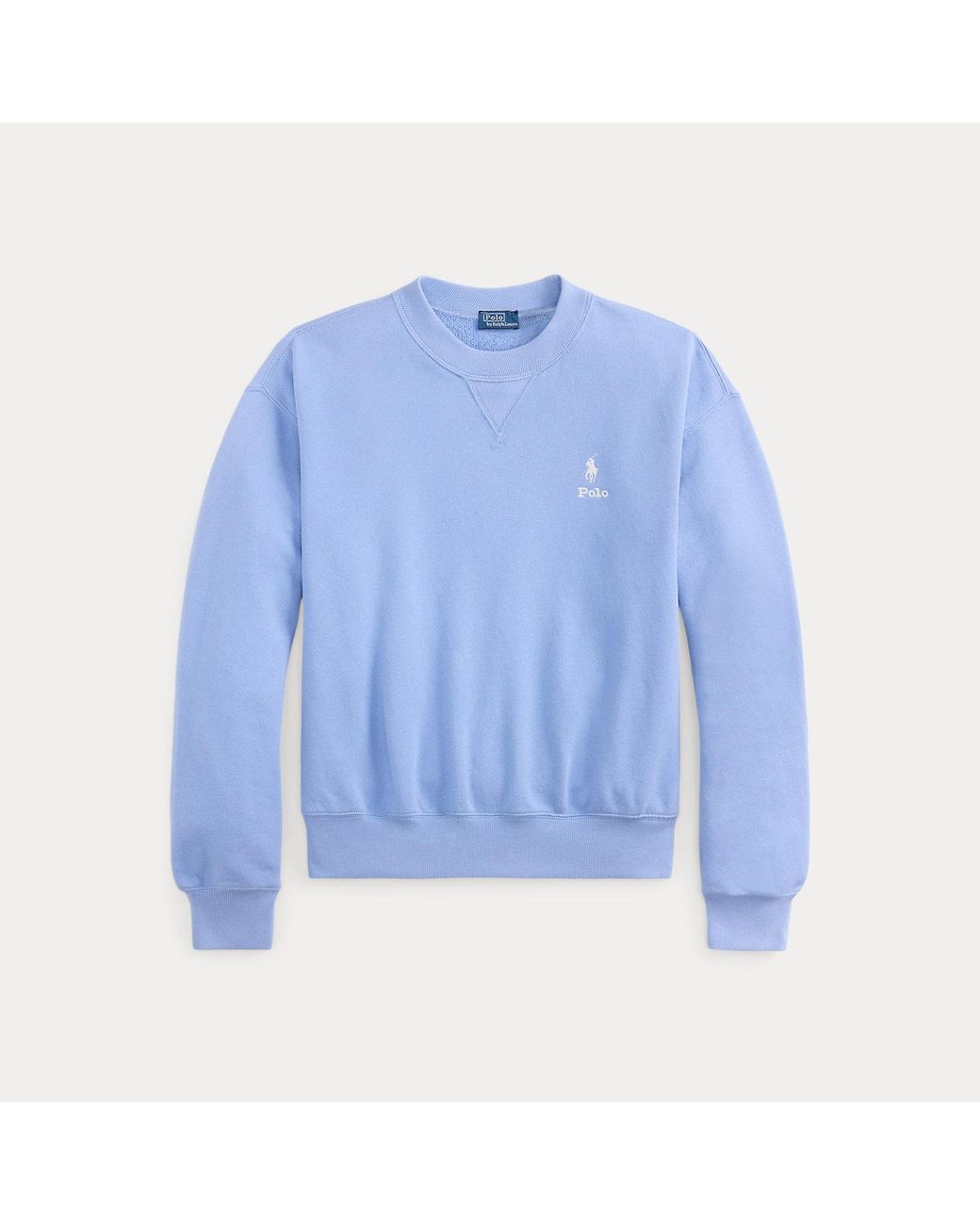 Polo Ralph Lauren Blue Fleece Logo Crewneck