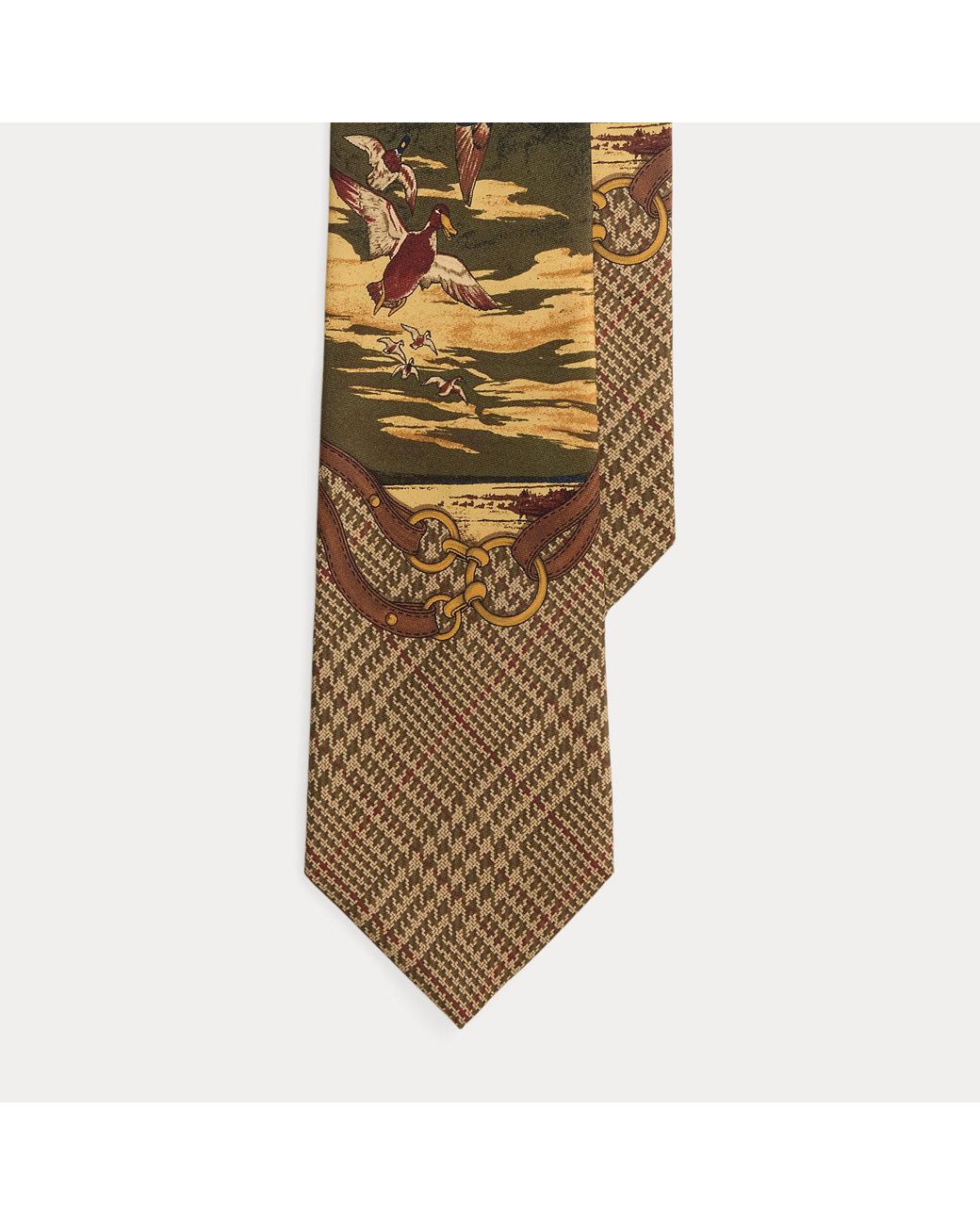 Polo Ralph Lauren Multicolor Graduate Duck-Print Silk Tie for men