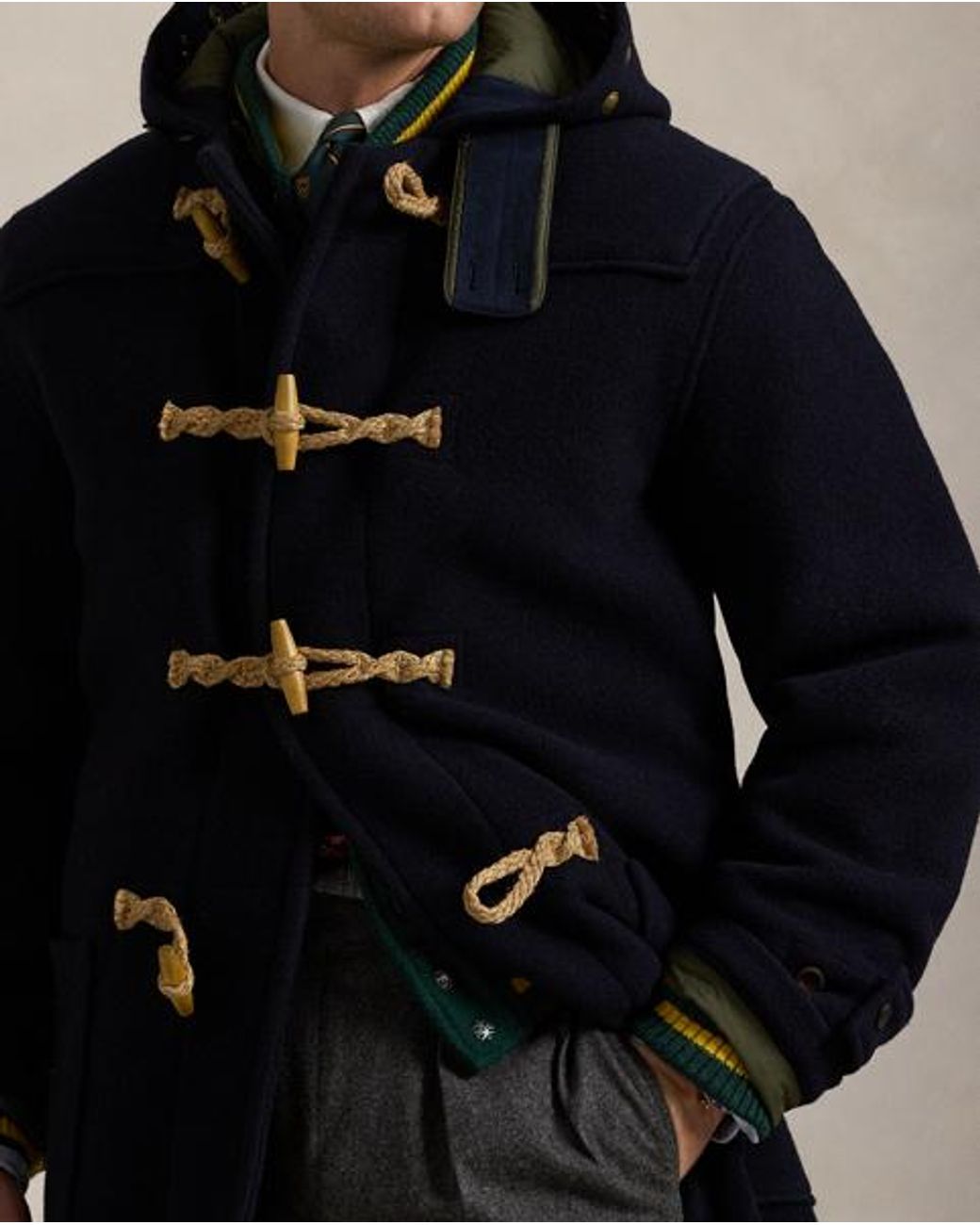 ジャケット・アウター POLO by Ralph Lauren Duffle coat Wool Twill Hooded Duffel Coat