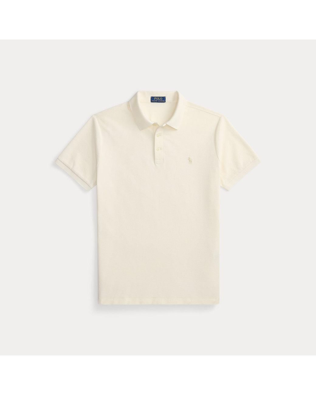 Polo Ralph Lauren Natural Custom Slim Fit Honeycomb-Mesh Polo for men