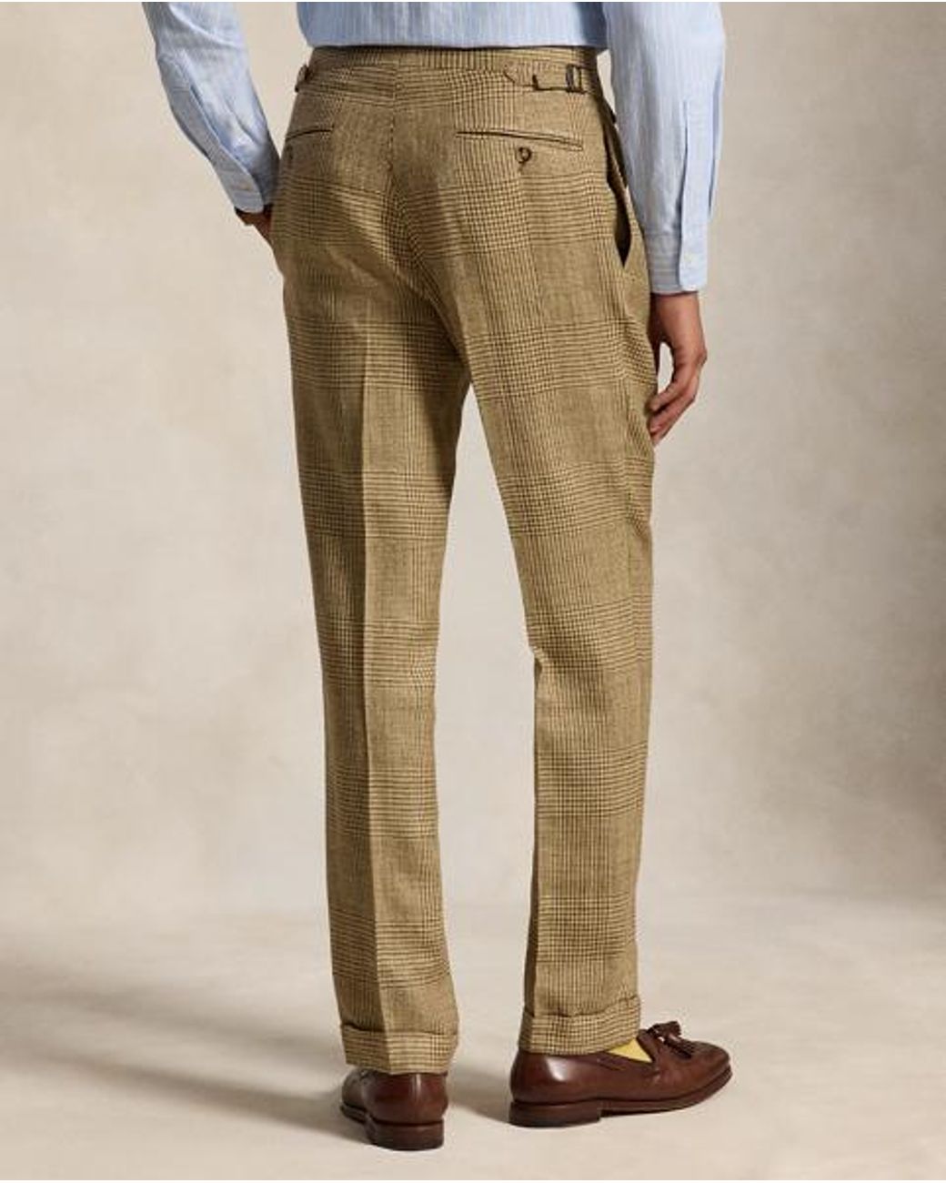 Polo Ralph Lauren Green Glen Plaid Summer Tweed Suit Trouser for men