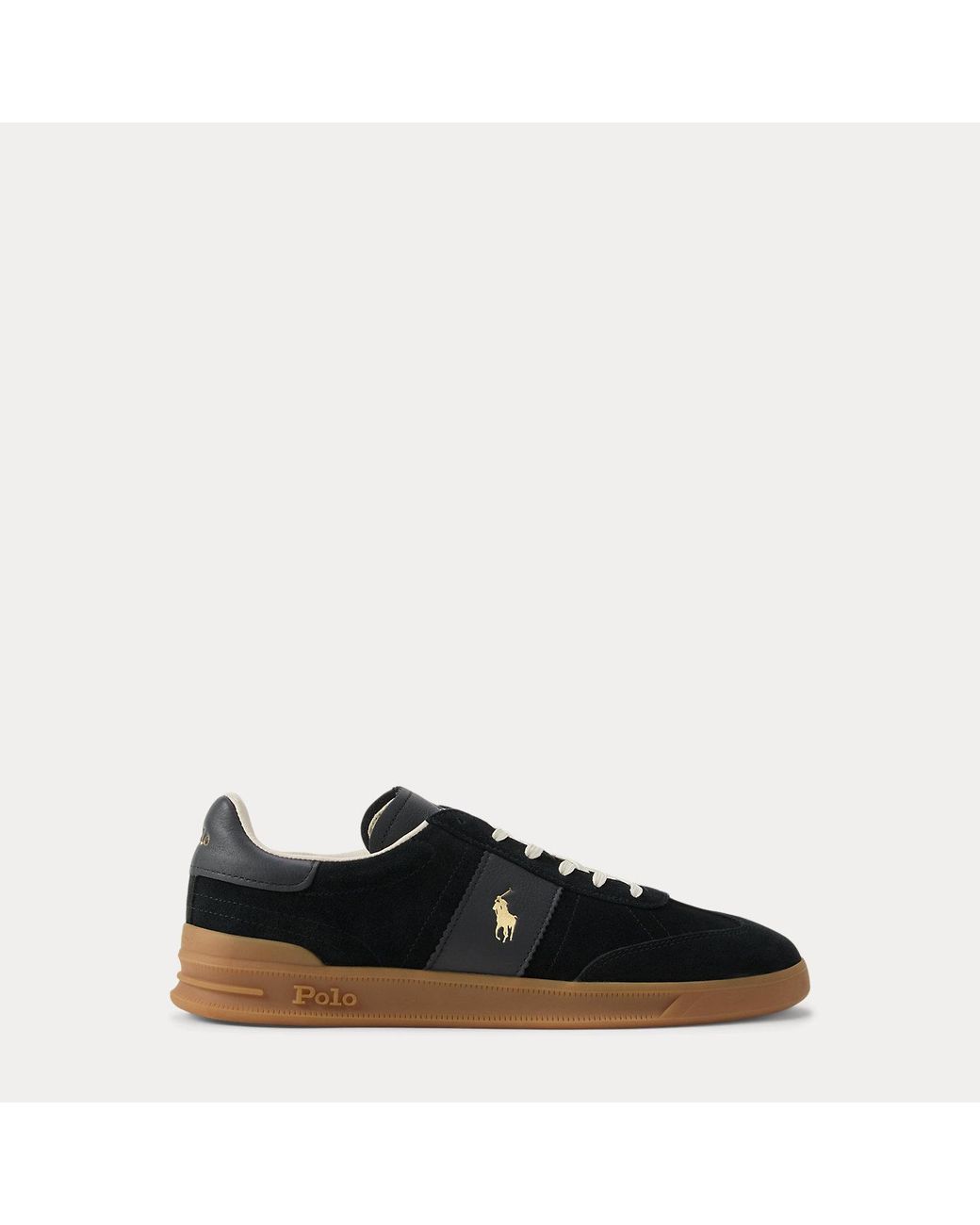 Polo Ralph Lauren Black Aera Low-Top Trainers for men