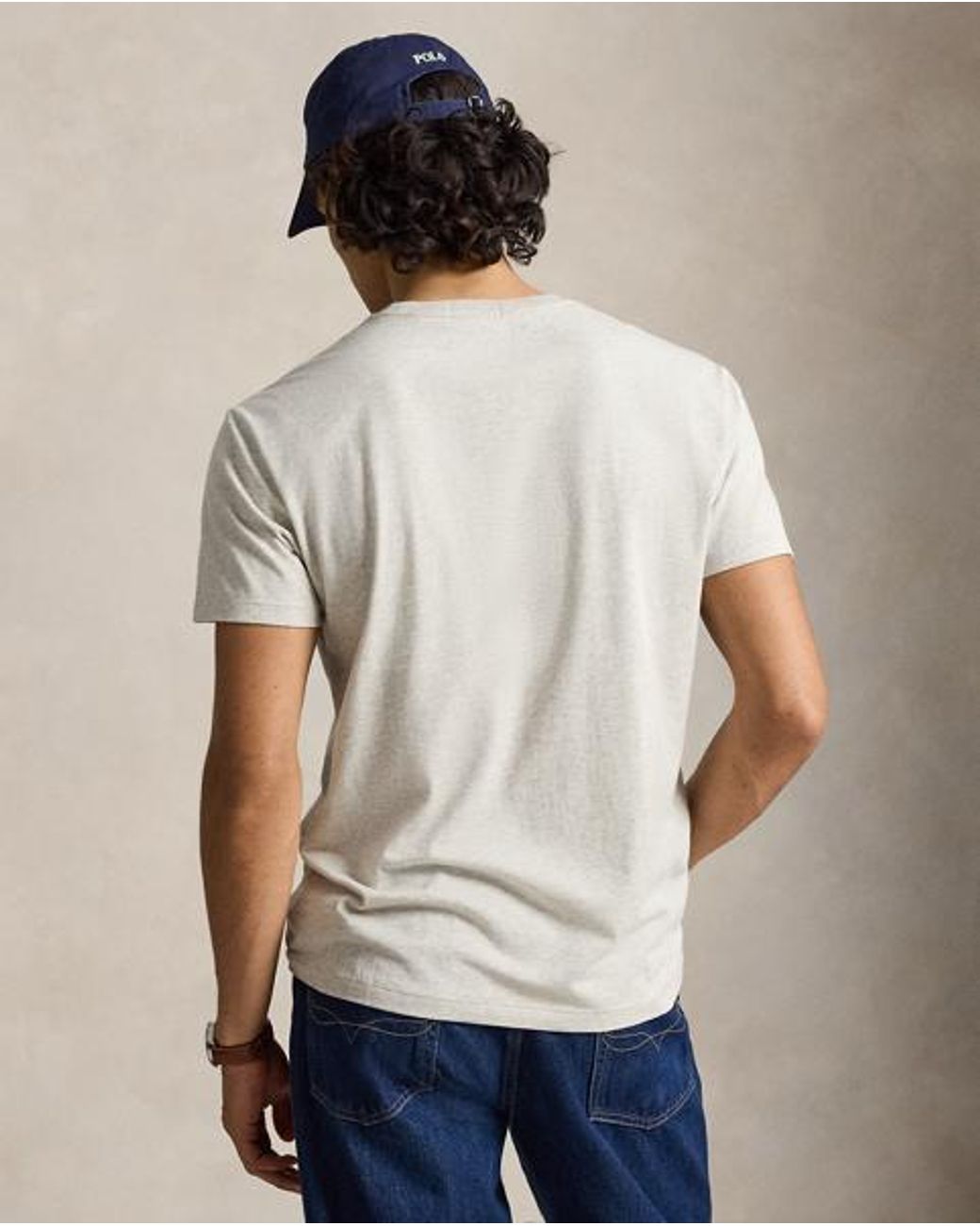 Polo Ralph Lauren Gray Custom Slim Fit Logo T-Shirt for men