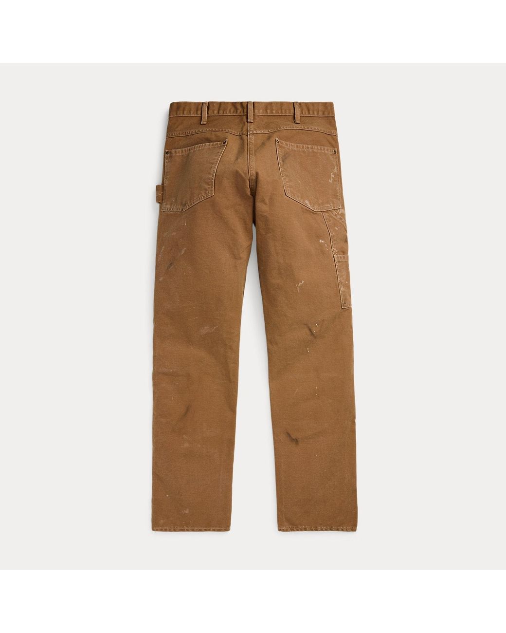 RRL Brown Engineer Fit Distressed Carpenter Pant for men