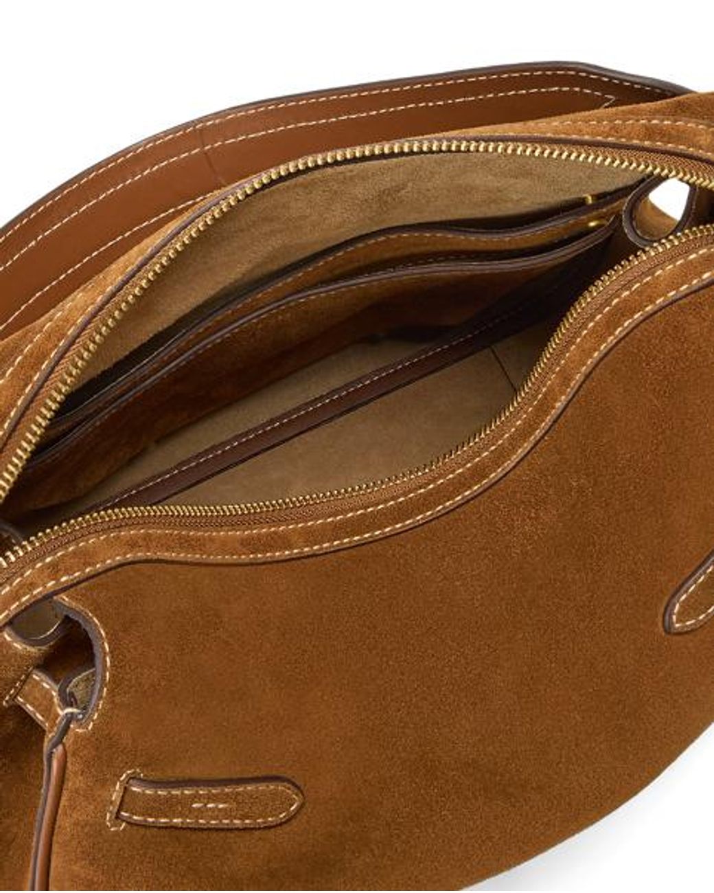 Polo Ralph Lauren Brown Polo Id Suede Satchel
