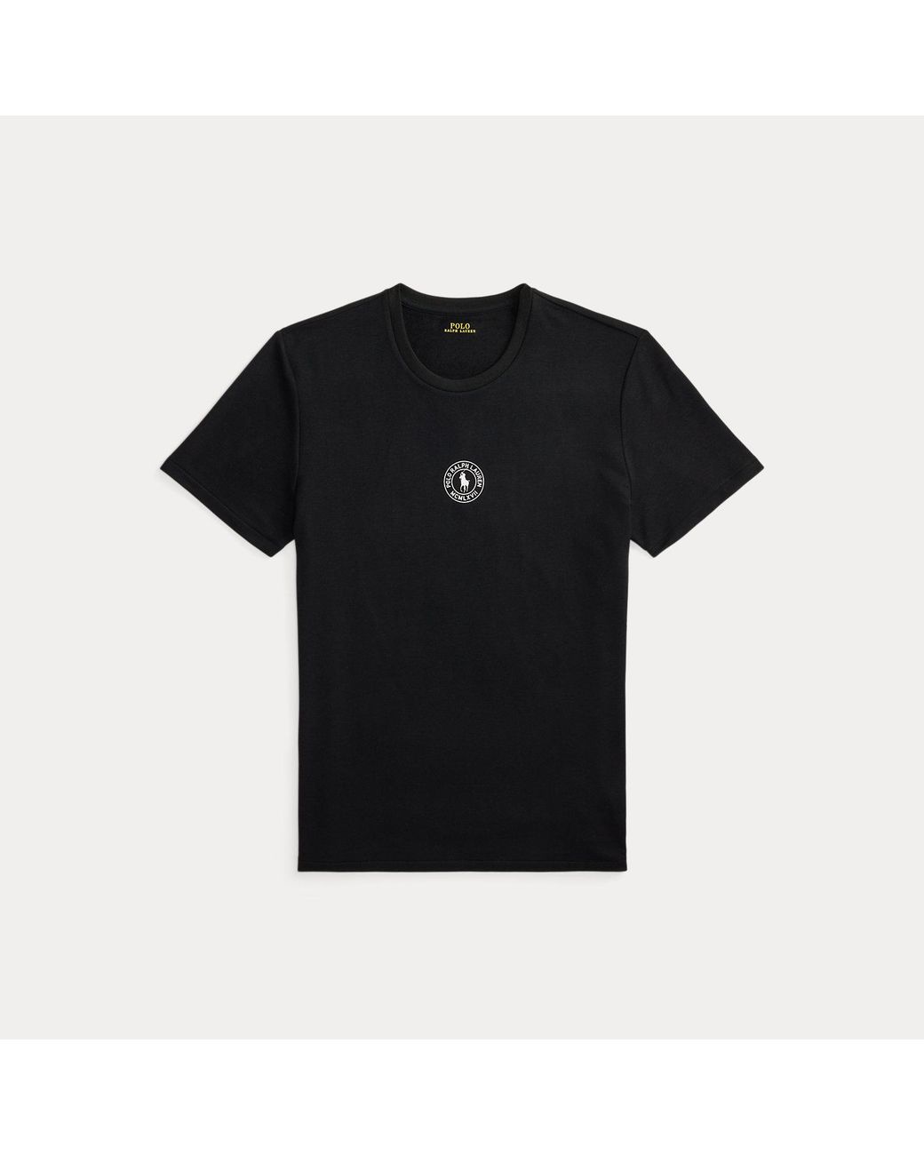 Polo Ralph Lauren Black Logo French Terry Sleep Shirt for men