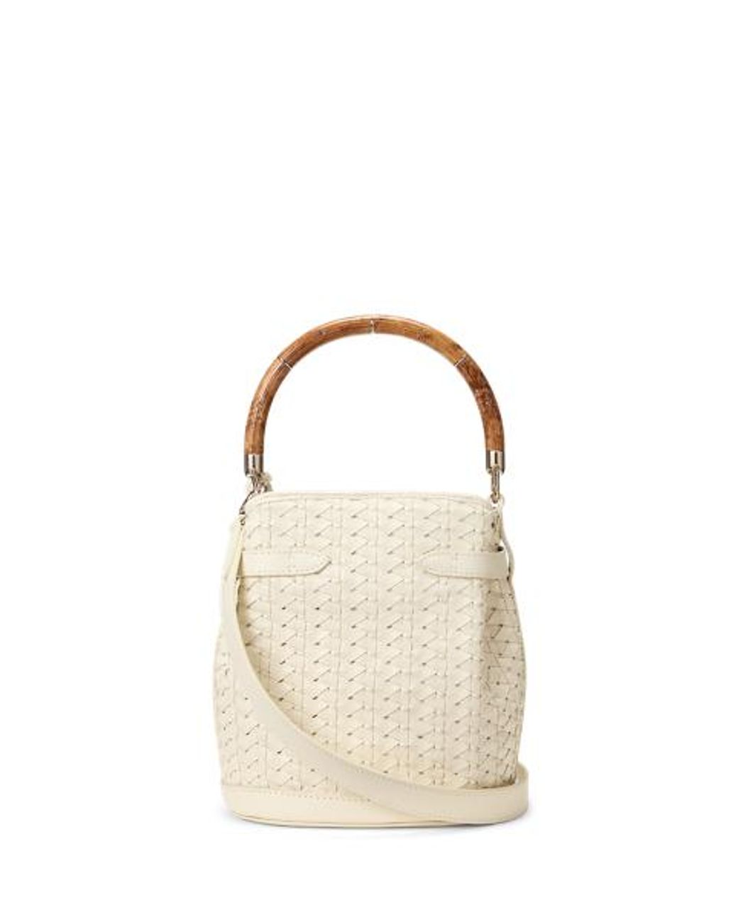 Ralph Lauren Natural Ralph Lauren The Ralph Braided Small Bucket Bag