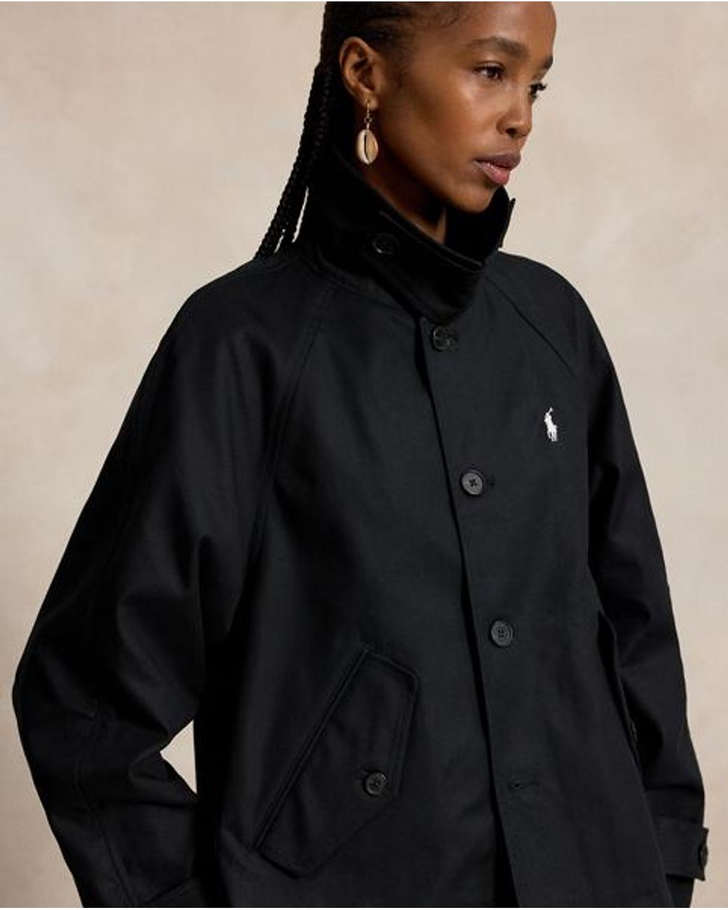 Polo Ralph Lauren Black Cotton Twill Jacket