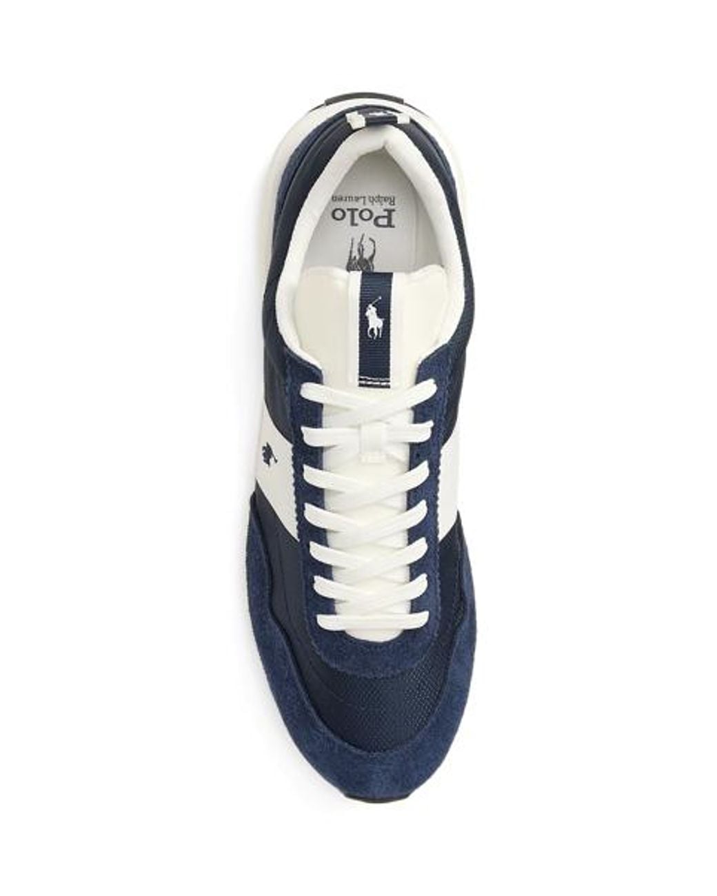 Polo Ralph Lauren Blue Train 89 Suede & Oxford Sneaker for men