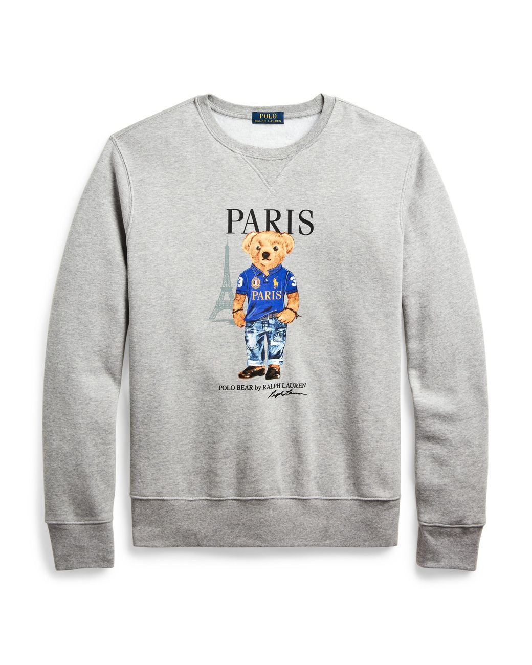 Polo Ralph Lauren Polo Bear - Paris Bear Sweatshirt in Gray for Men | Lyst