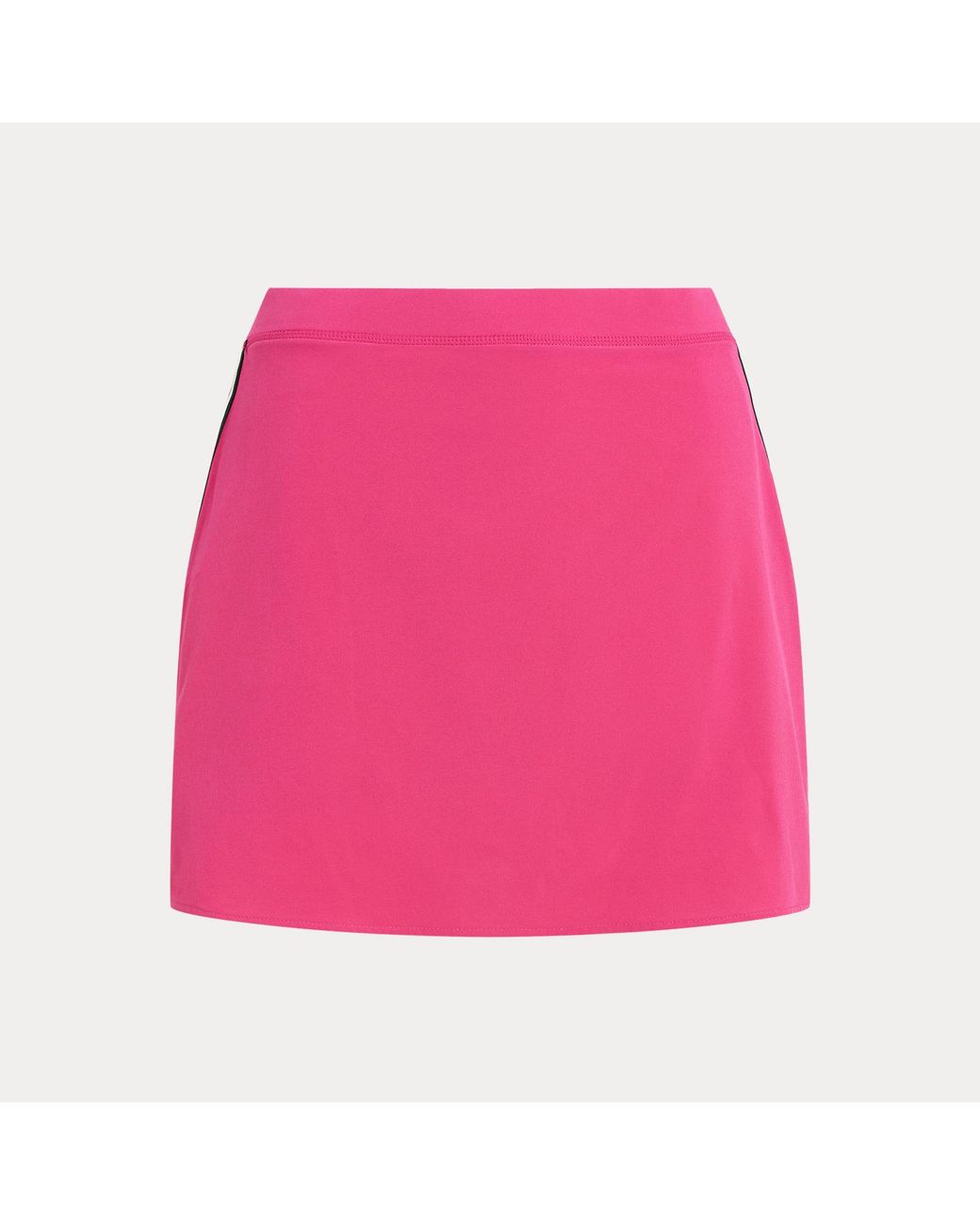 Ralph Lauren Pink Striped-Trim Performance Long Skort