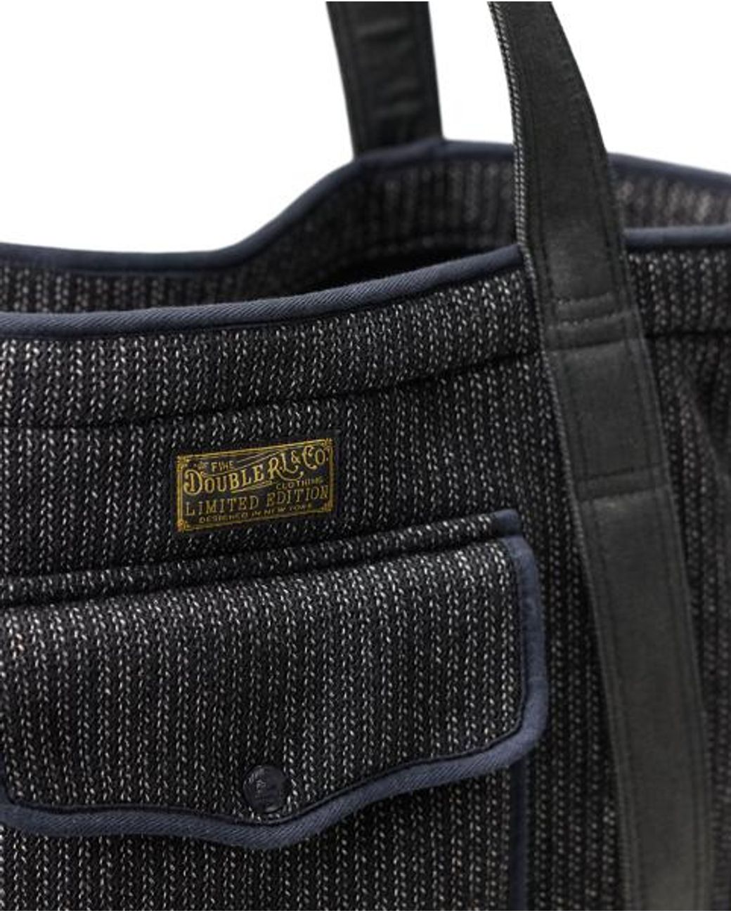 RRL Black Wool-Cotton Tote for men