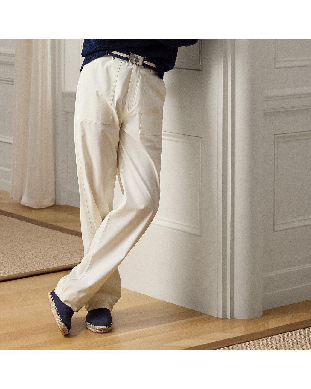 Ralph Lauren Natural Hand-Tailored Relaxed Fit Sailor Trouser for men