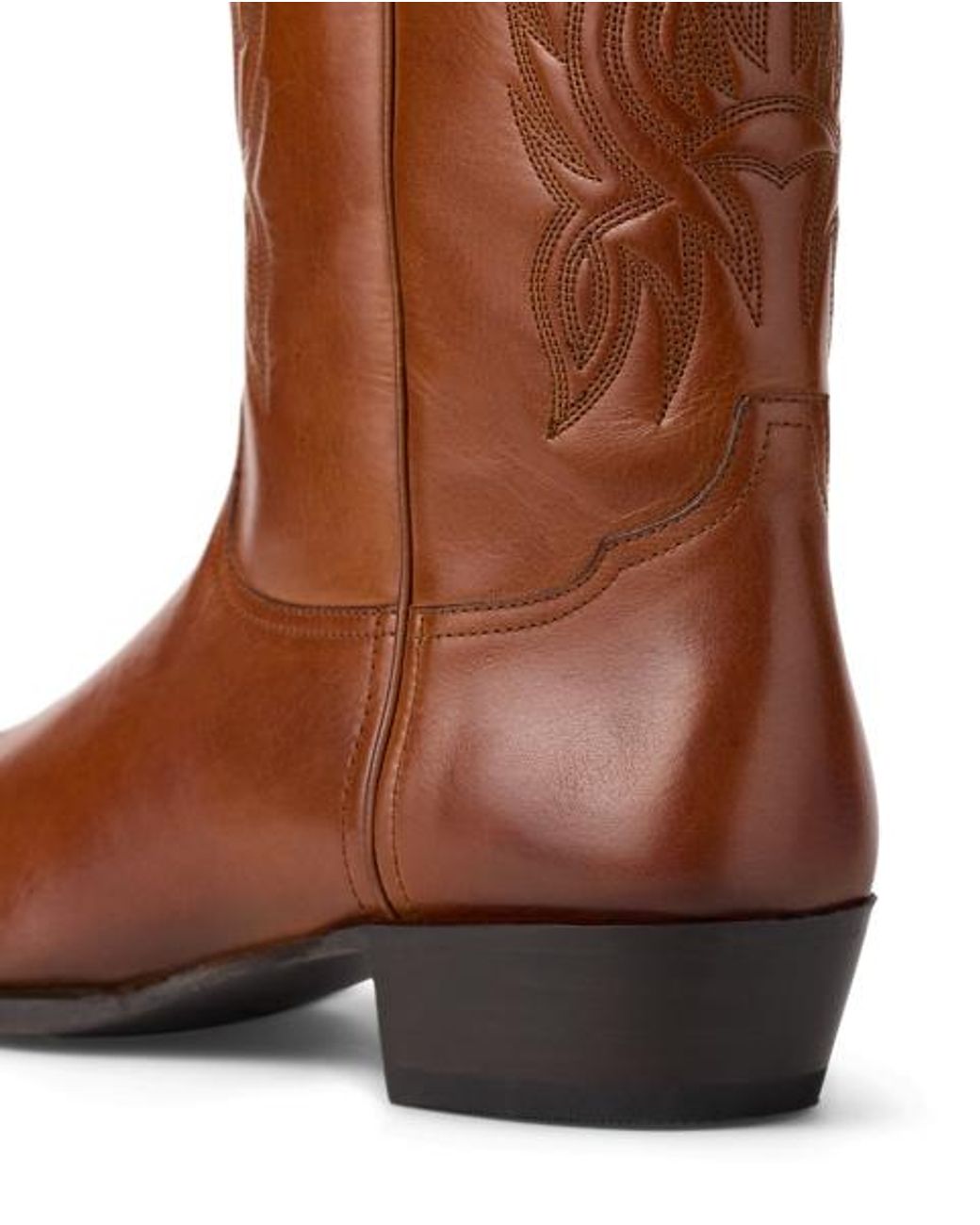 Ralph Lauren Brown Apos;S Leather Western Boots for men