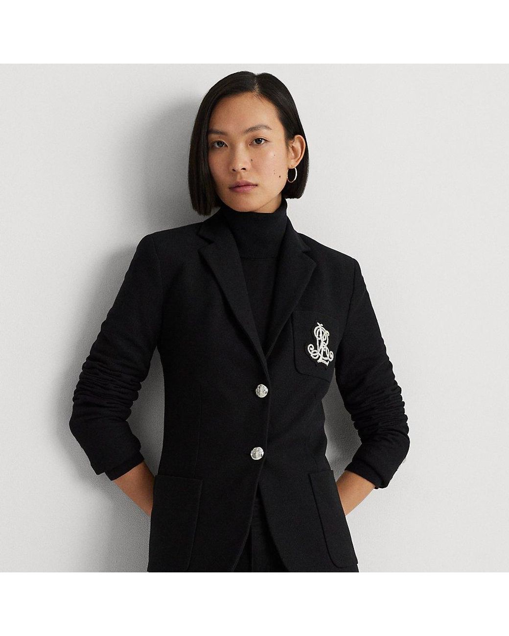 Ralph lauren sales black blazer womens