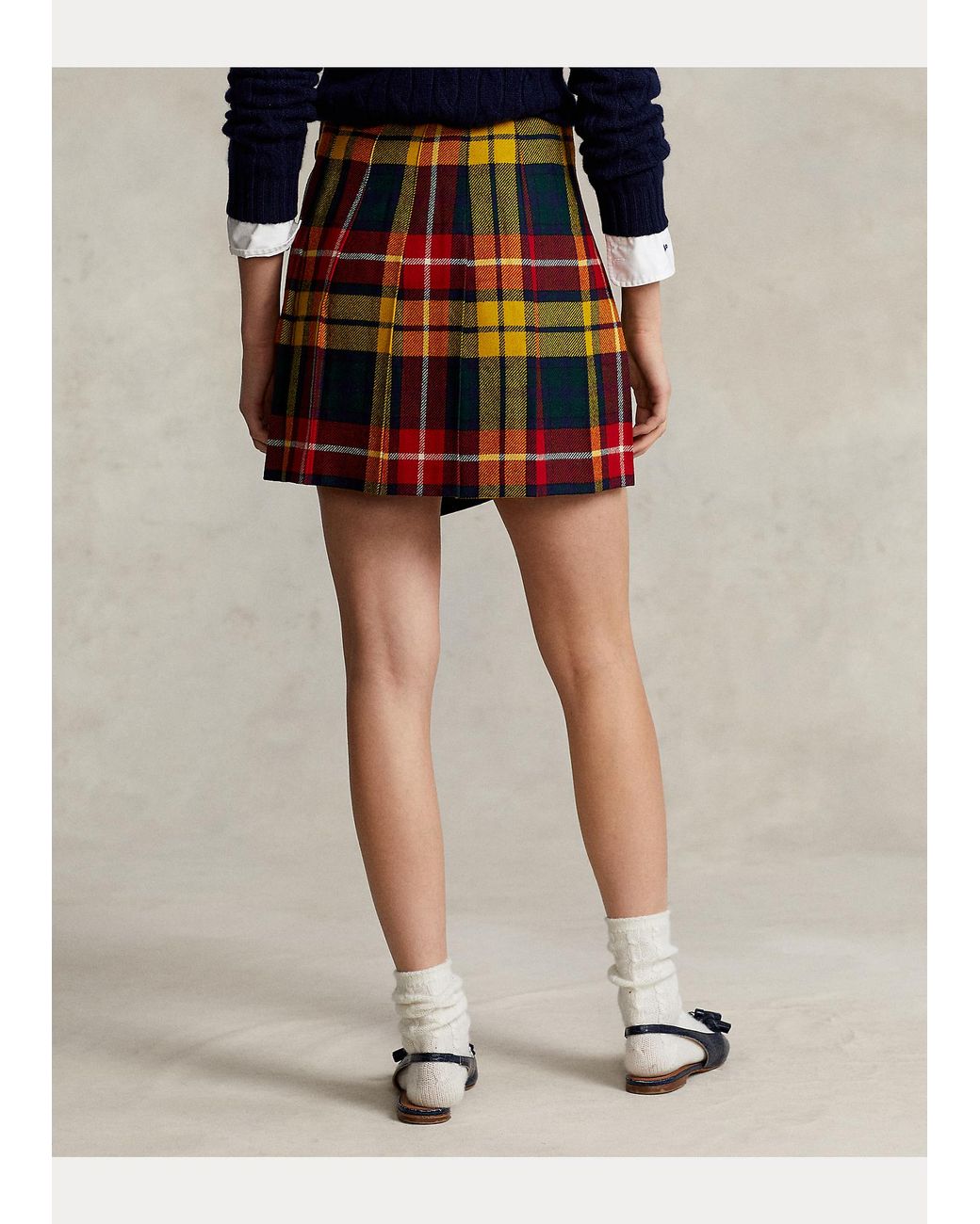 Short Malou in tweed scozzese a quadri Ralph Lauren Donna Abbigliamento Gonne Gonne scozzesi 