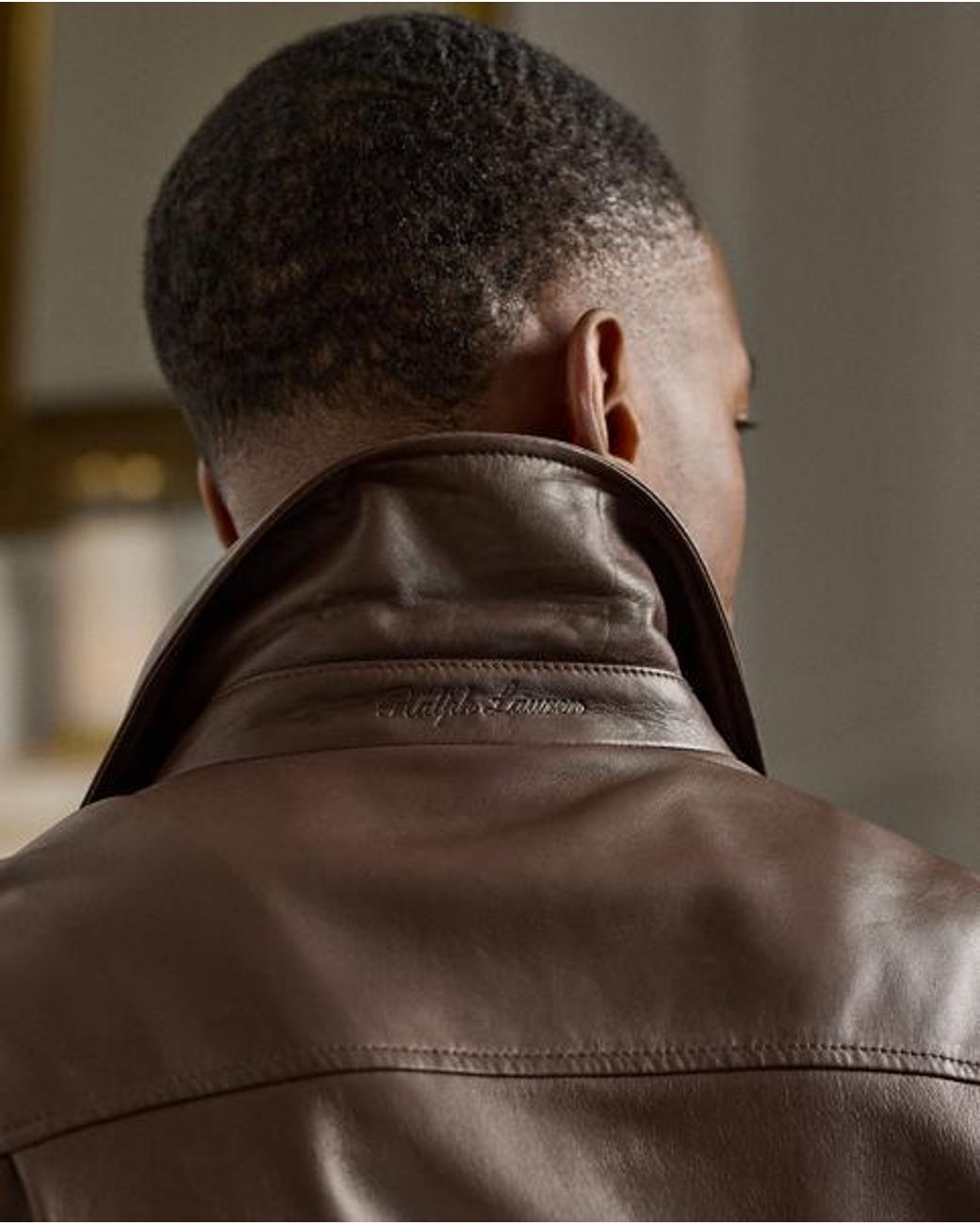 Ralph Lauren Brown Everett Leather Flight Jacket for men
