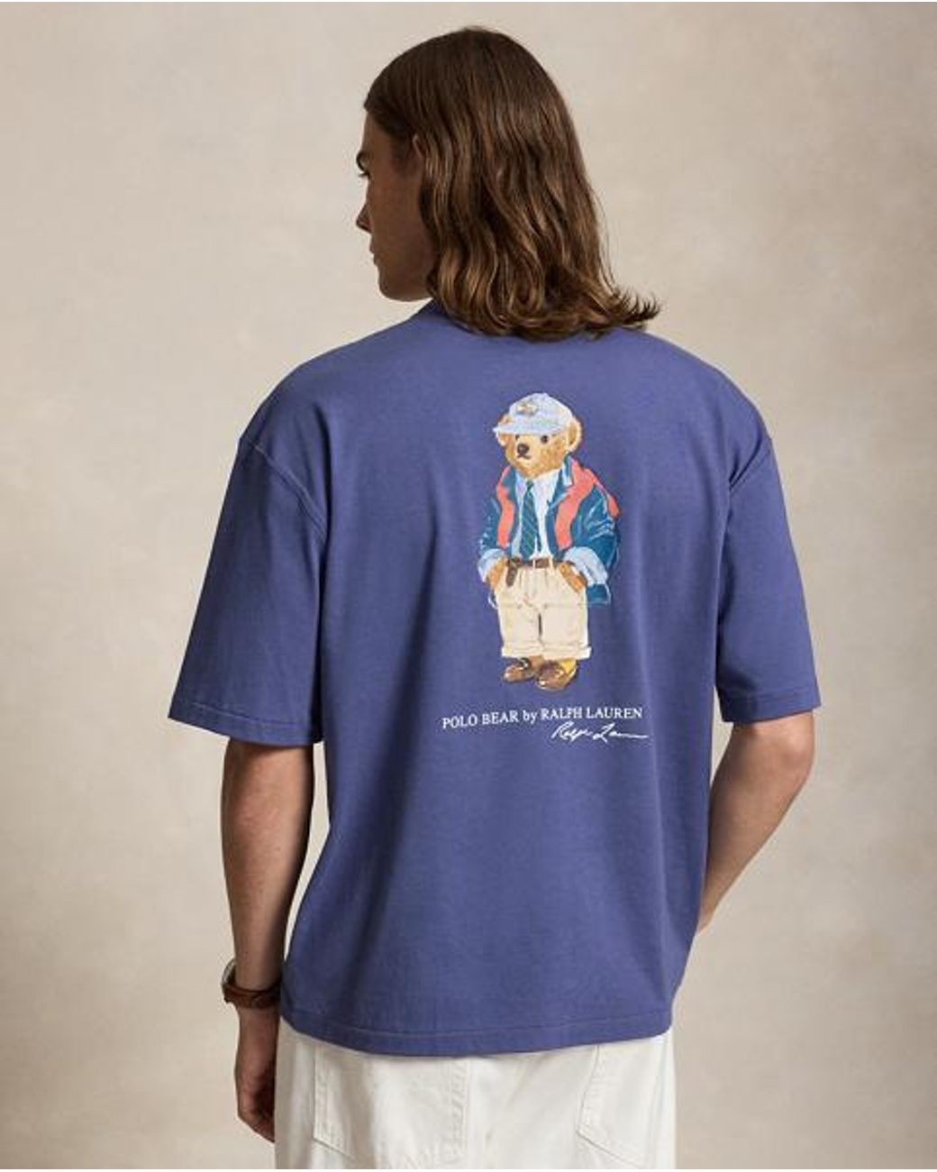 Polo Ralph Lauren Blue Relaxed Fit Polo Bear Jersey T-Shirt for men