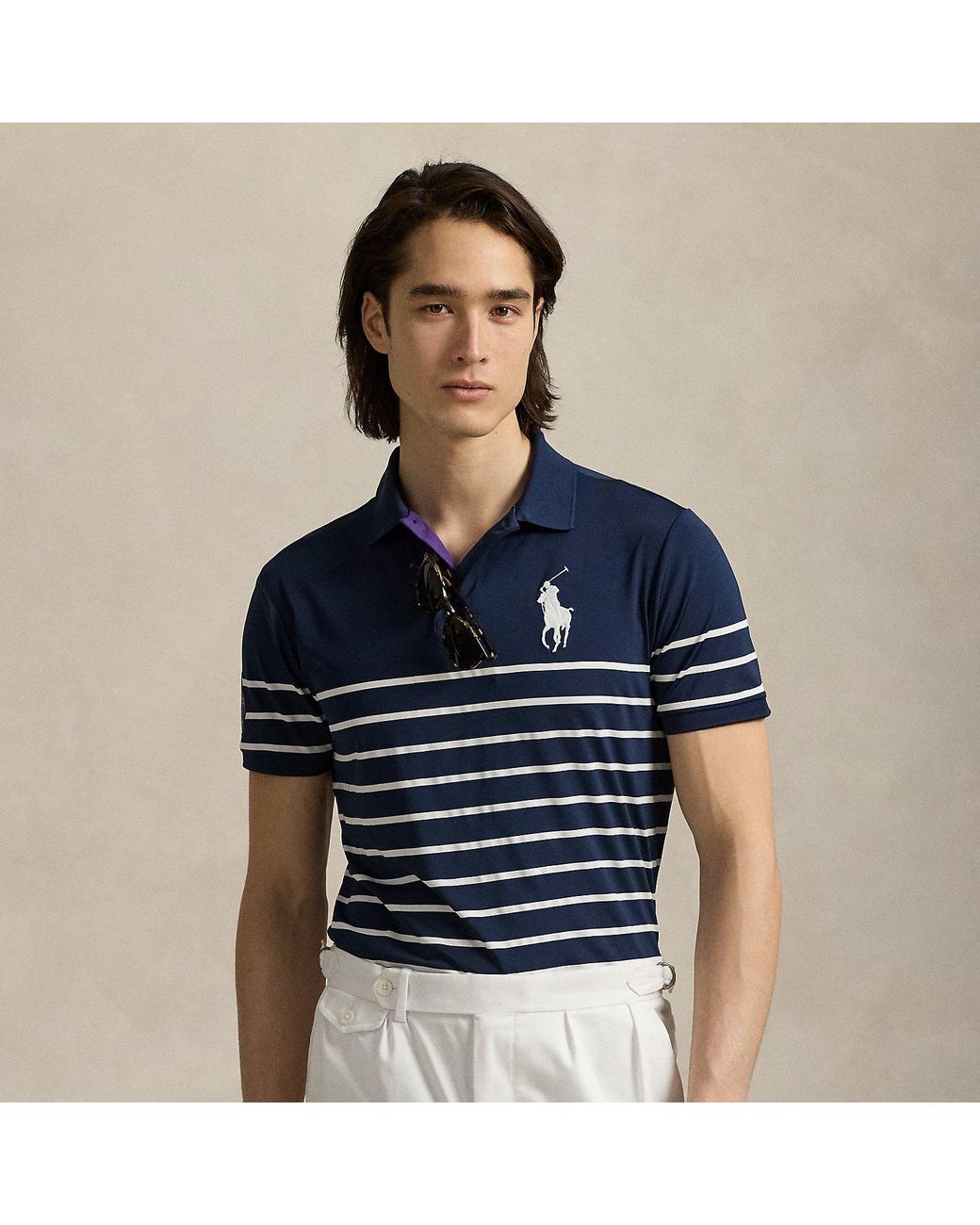 Polo Ralph Lauren Blue Wimbledon Ballperson Polo Shirt for men