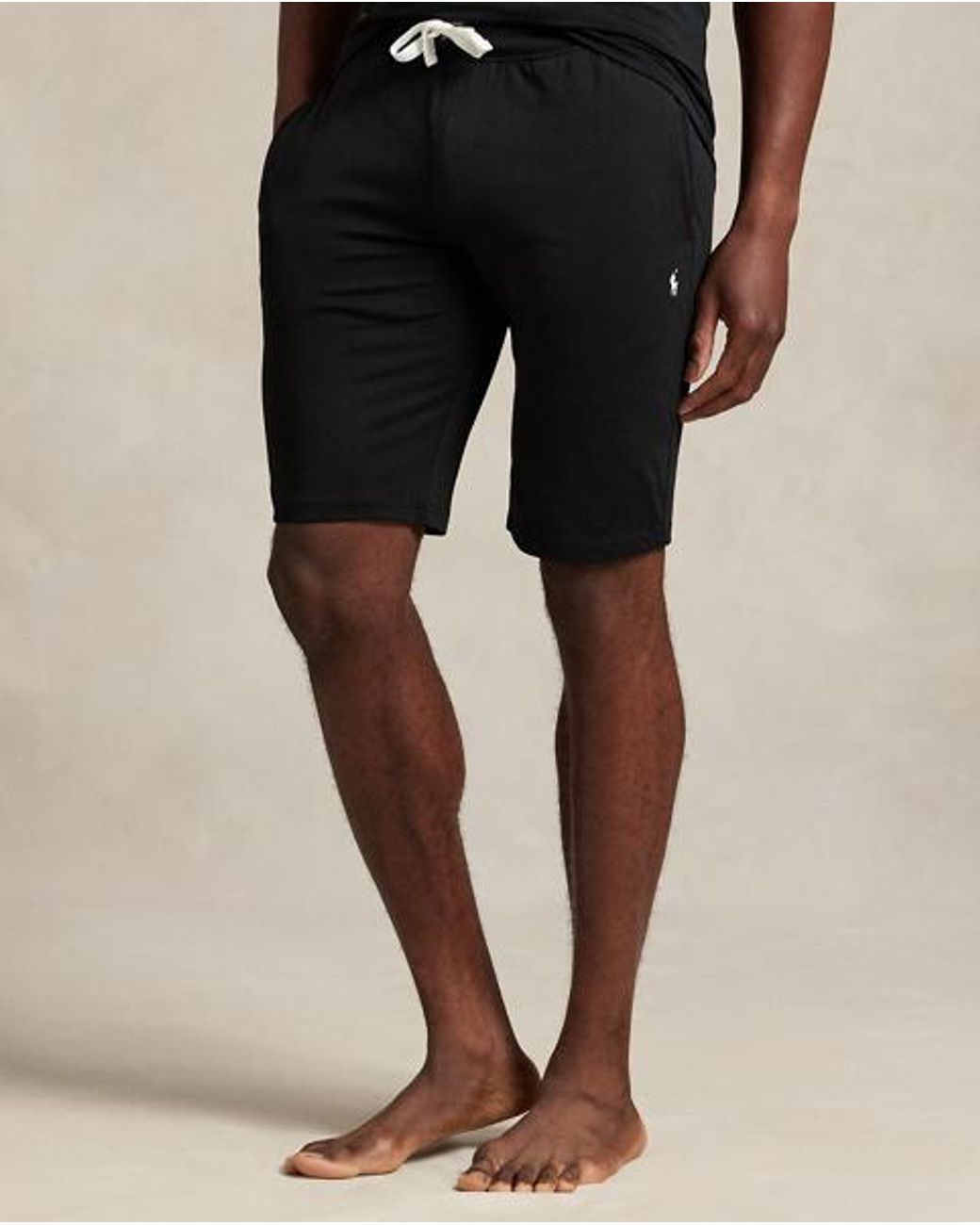Polo Ralph Lauren Black Cotton Jersey Sleep Short for men