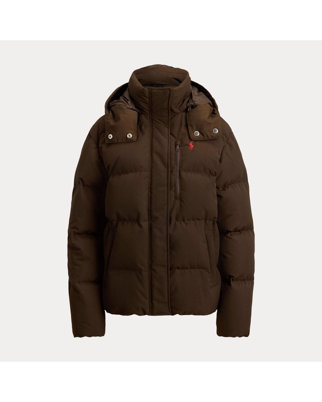 Polo Ralph Lauren Brown Mid-Weight Down Puffer Jacket
