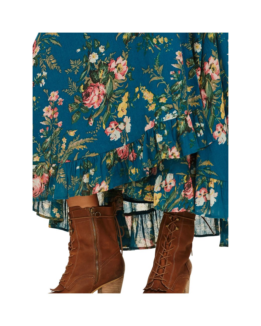 Ralph Lauren Floral-print Gauze Wrap Dress | Lyst