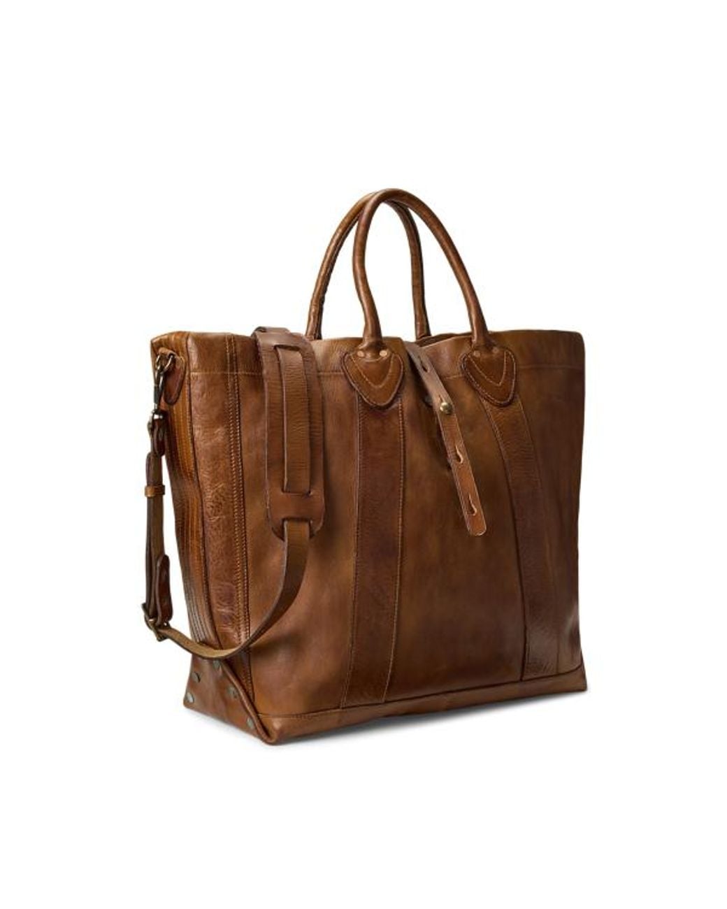 RRL Brown Leather Tote for men
