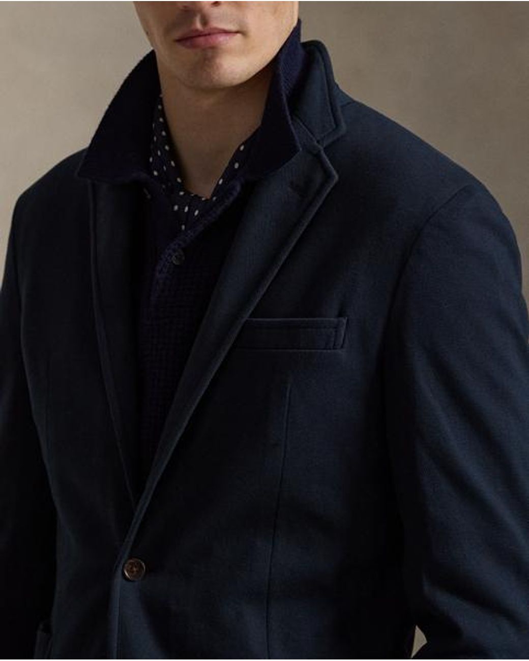 Polo Ralph Lauren Blue Polo Soft Tailored Fit Knit Mesh Jacket for men