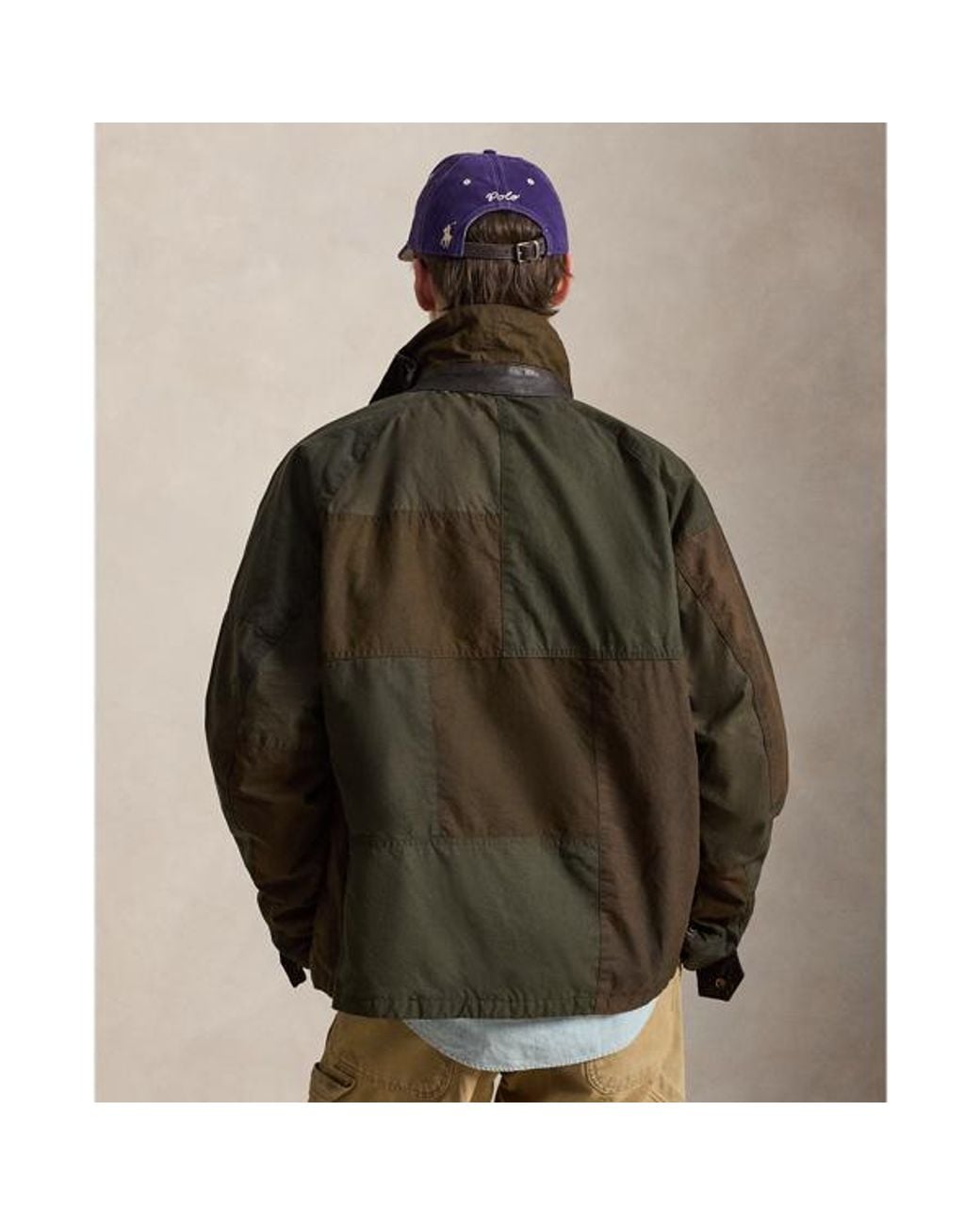 Polo Ralph Lauren Multicolor Patchwork Oilcloth Utility Jacket for men