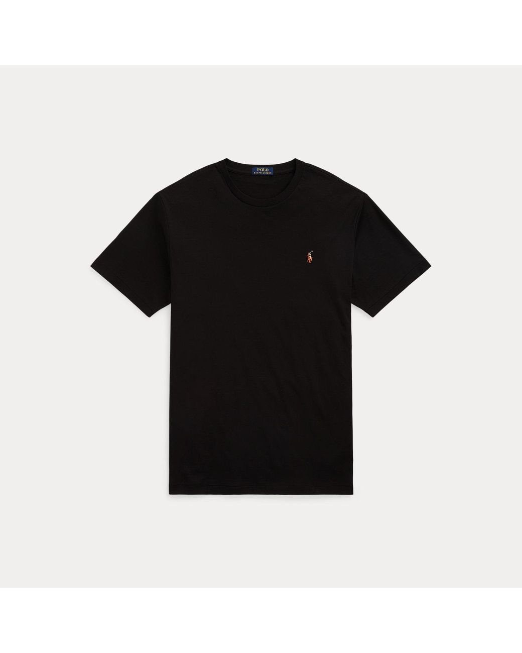 Ralph Lauren Black Soft Cotton Crewneck T-Shirt for men