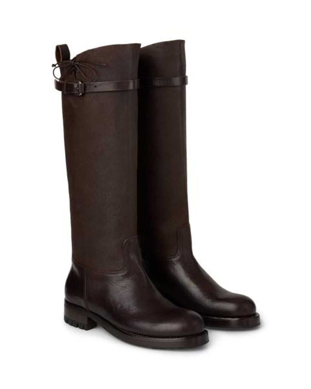 Ralph Lauren Brown Ward Vachetta Leather Engineer Boot