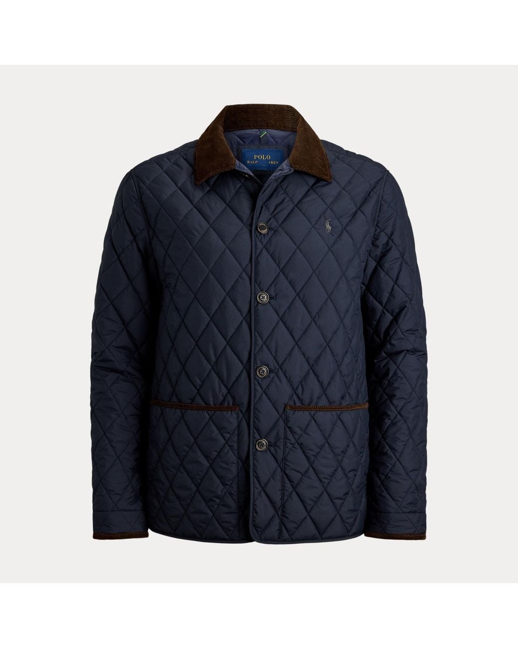 Polo Ralph Lauren Blue The Beaton Quilted Barn Coat for men