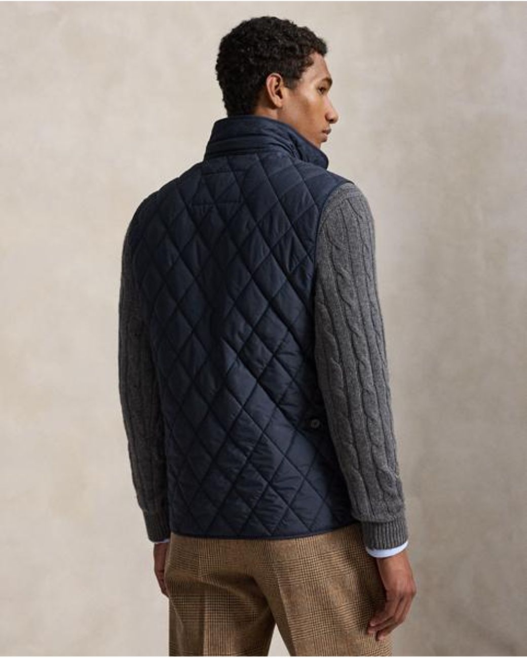 Polo Ralph Lauren Blue The Beaton Quilted Utility Gilet for men