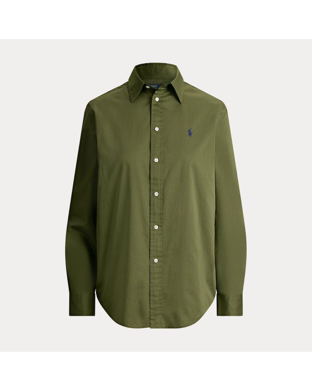 Polo Ralph Lauren Green Classic Fit Cotton Twill Shirt