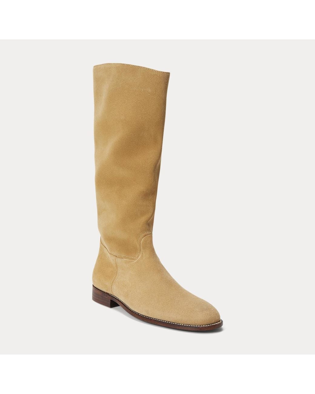 Polo Ralph Lauren Brown Suede Tall Boot
