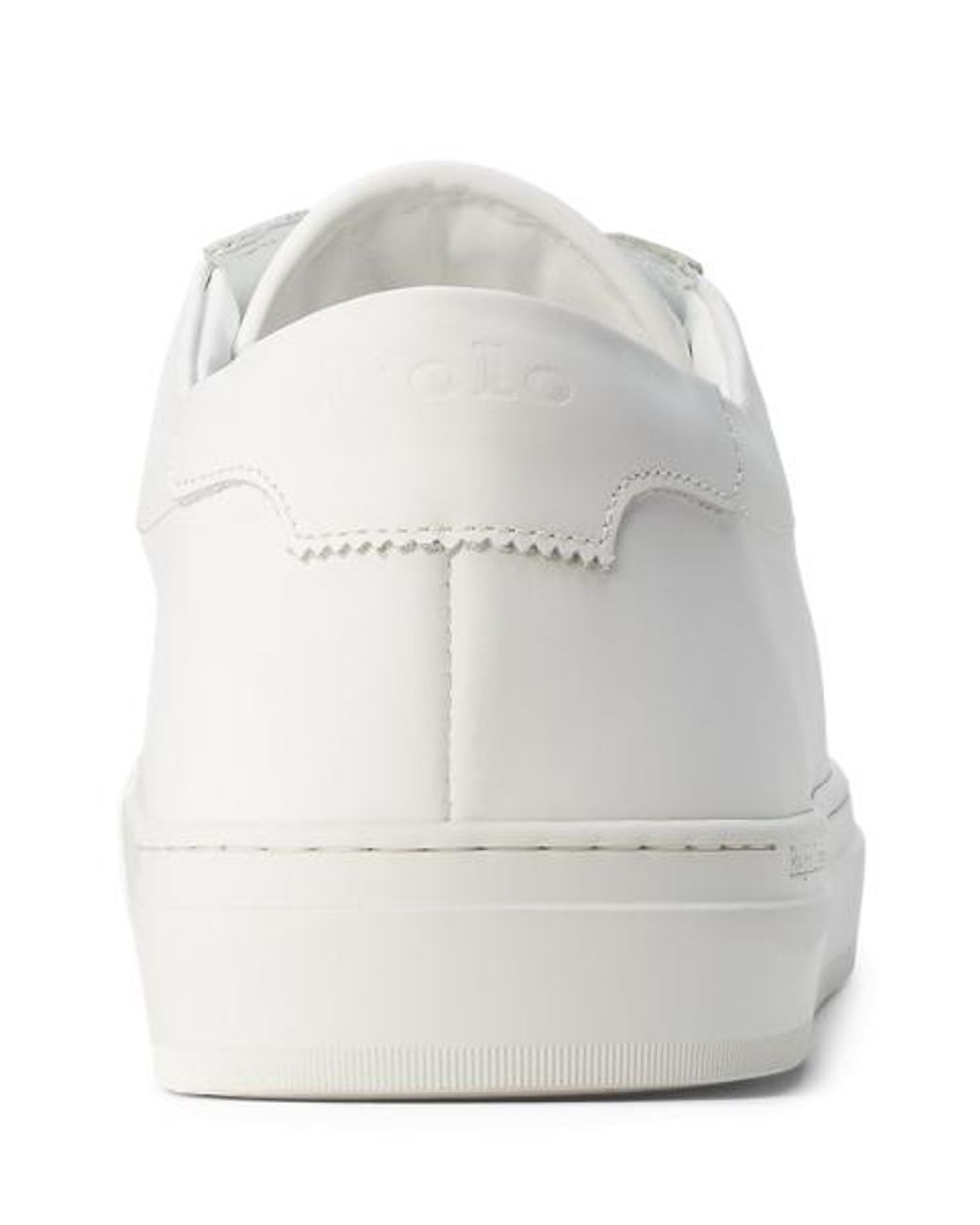 Polo Ralph Lauren White Jermain Leather Trainer for men