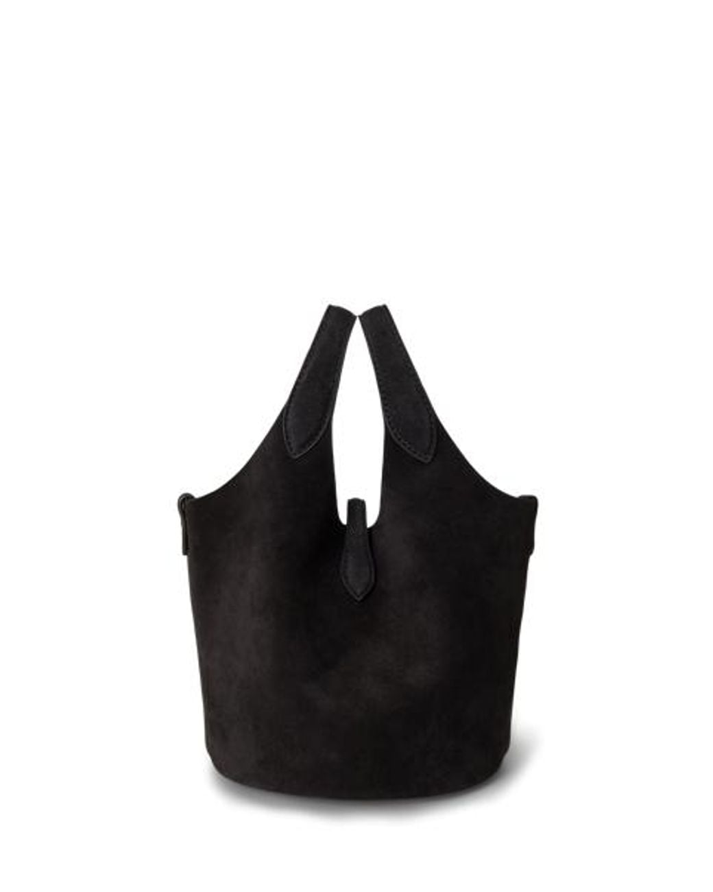 Polo Ralph Lauren Black Polo Play Suede Small Tote & Crossbody