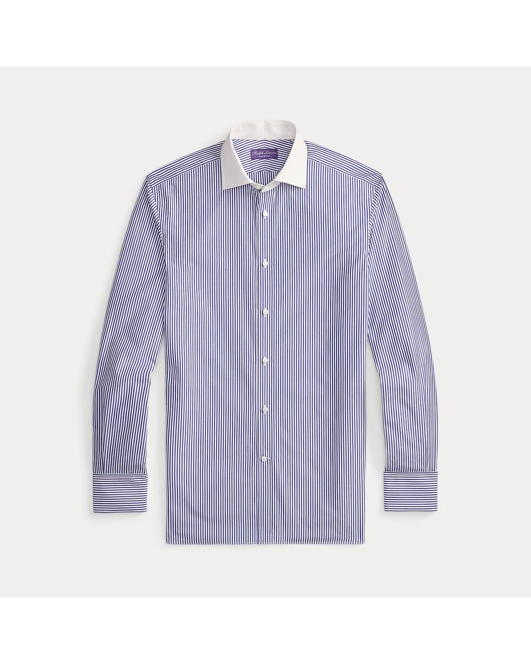 Ralph Lauren Blue Bengal-stripe French Cuff Shirt for men