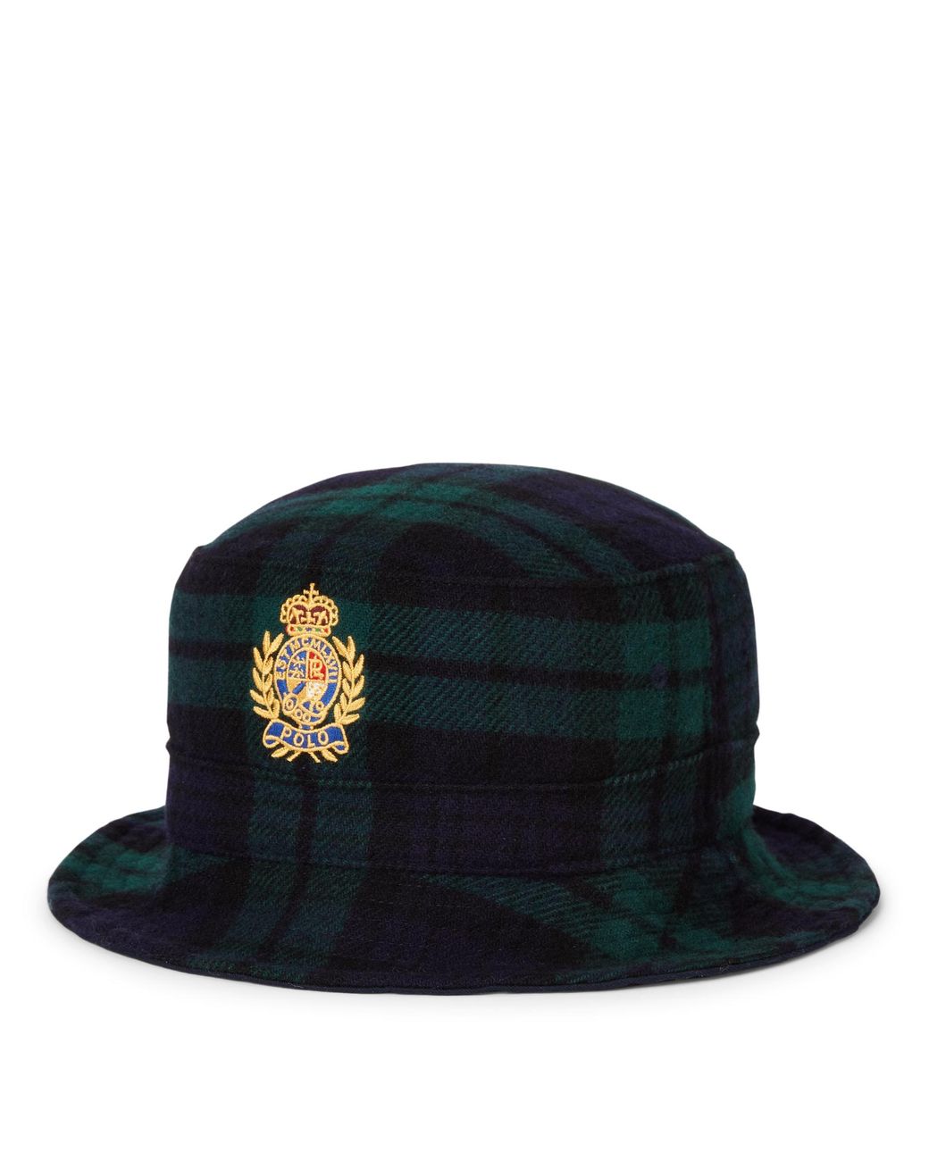 Ralph Lauren Crest Black Watch Plaid Bucket Hat for Men | Lyst