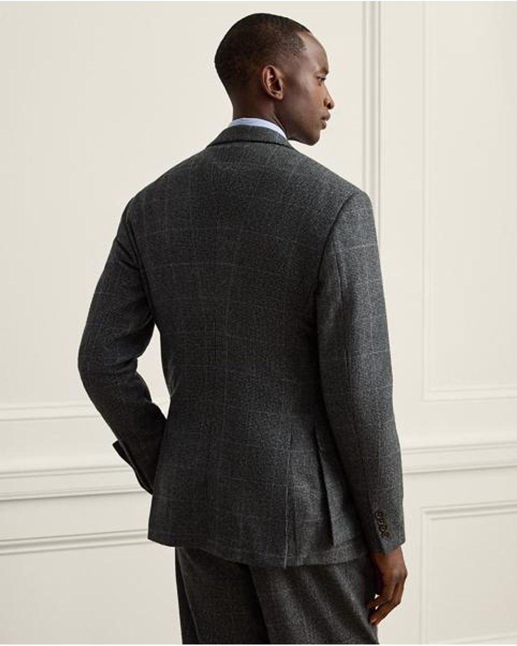 Ralph Lauren Gray Glenn Hand-Tailored Tick-Weave Jacket for men