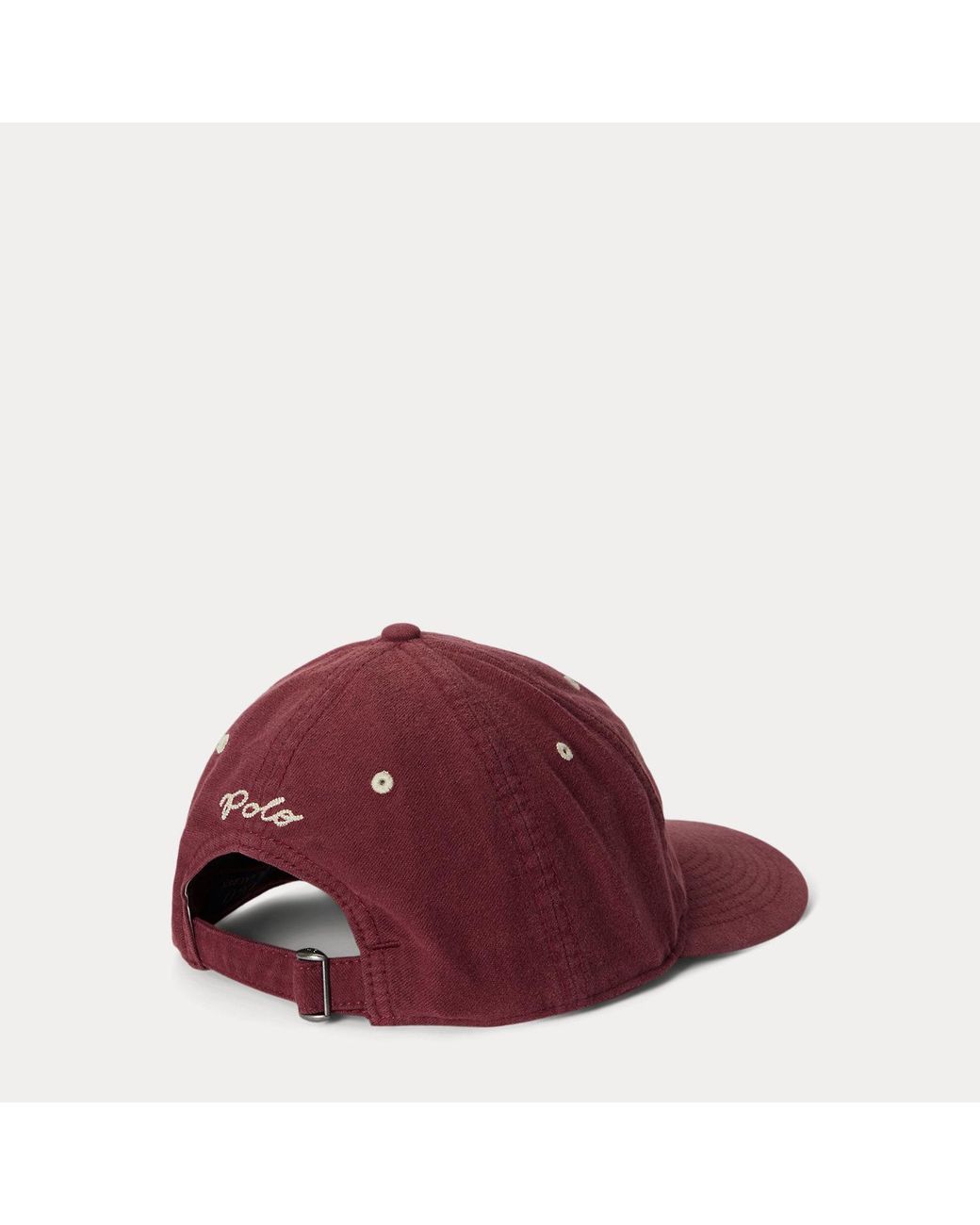Polo Ralph Lauren Red Chamois Ball Cap for men